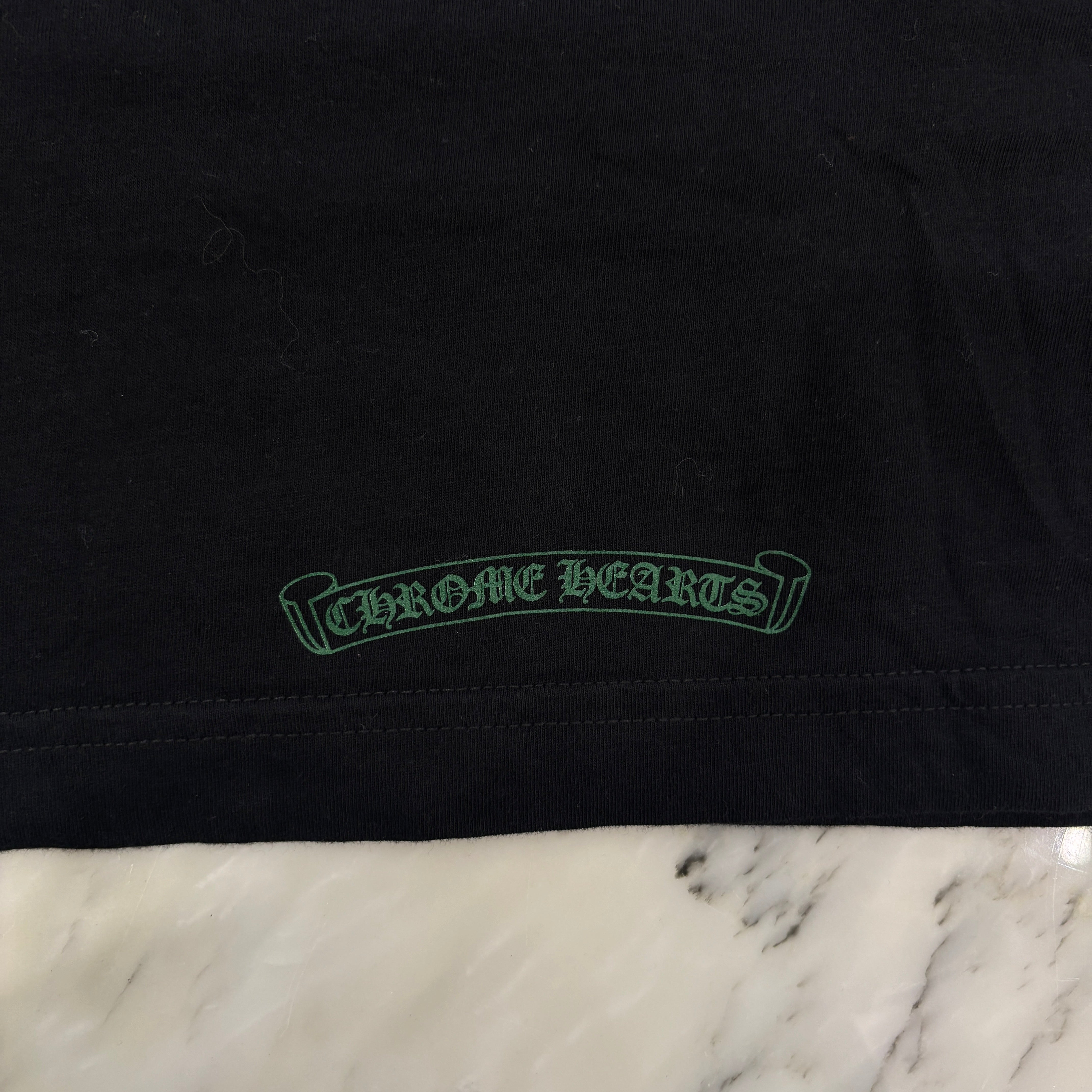 CHROME HEARTS Back Cemetery Cross Print Long Sleeve Tee Size S クロムハーツ バック セメタリークロス プリント ロングスリーブTシャツ サイズS