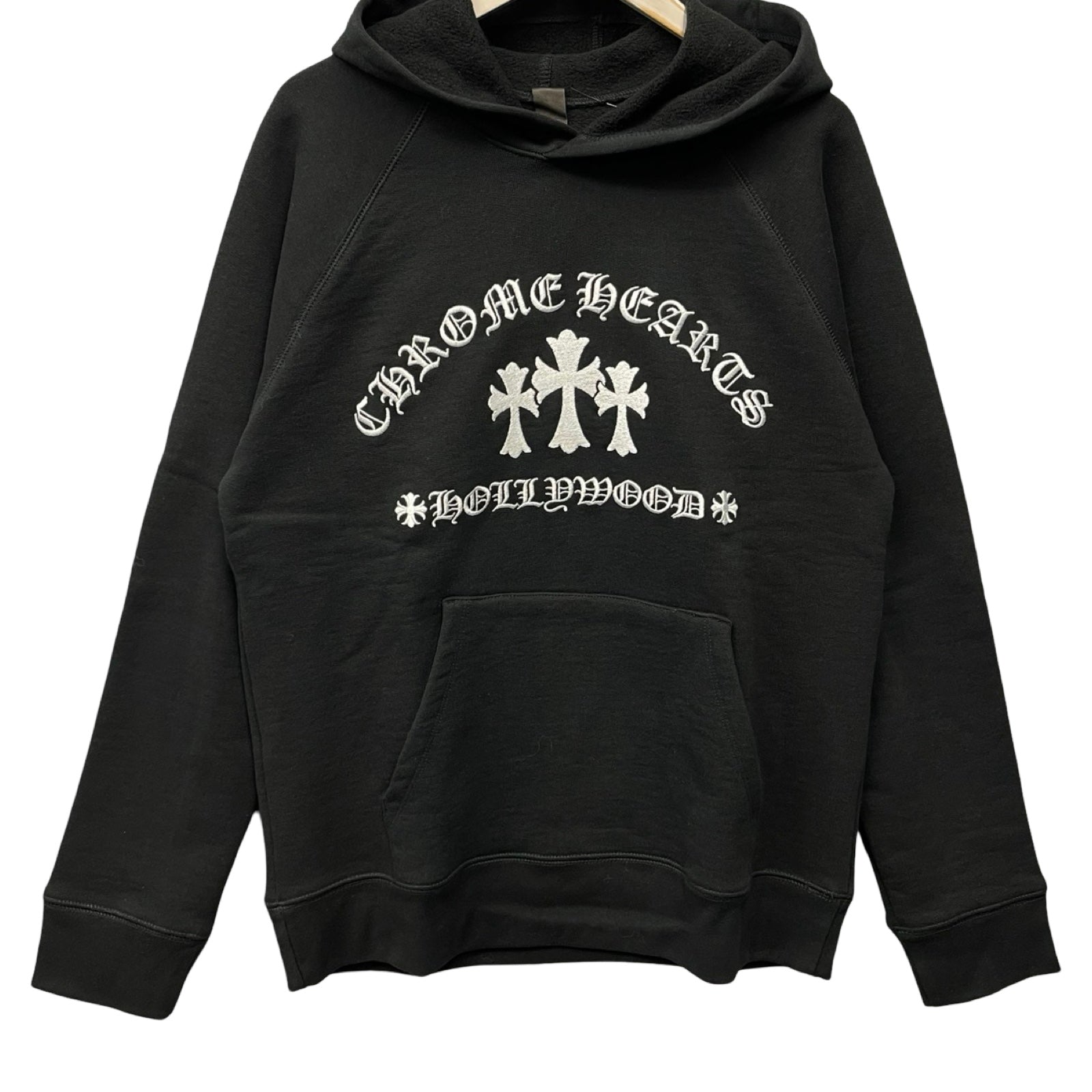 CHROME HEARTS Y NOT King Taco 3Cemetery Cross Pullover Hoodie Size M