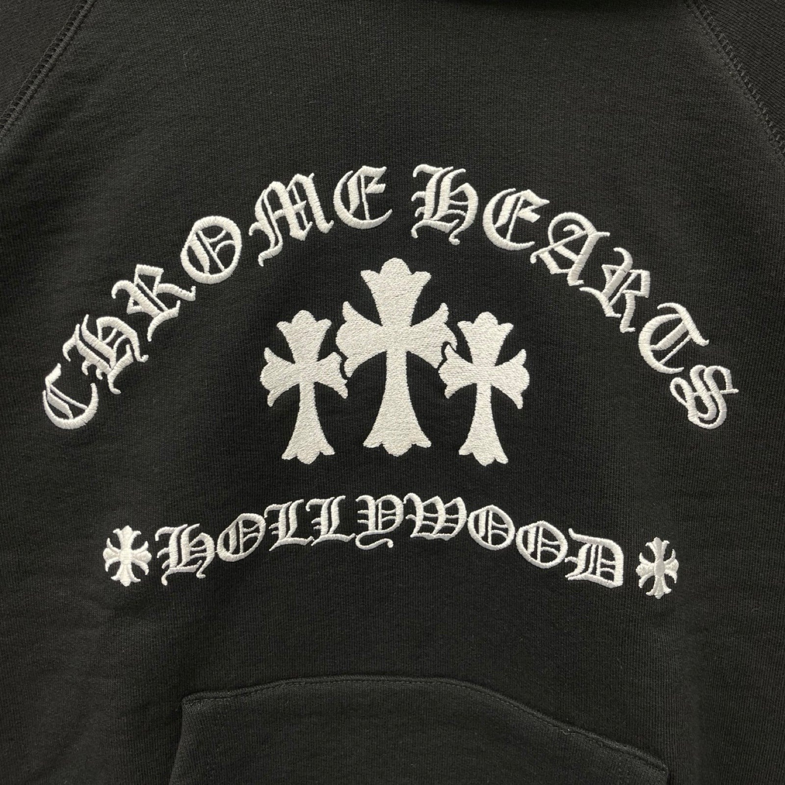 CHROME HEARTS Y NOT King Taco 3Cemetery Cross Pullover Hoodie Size M