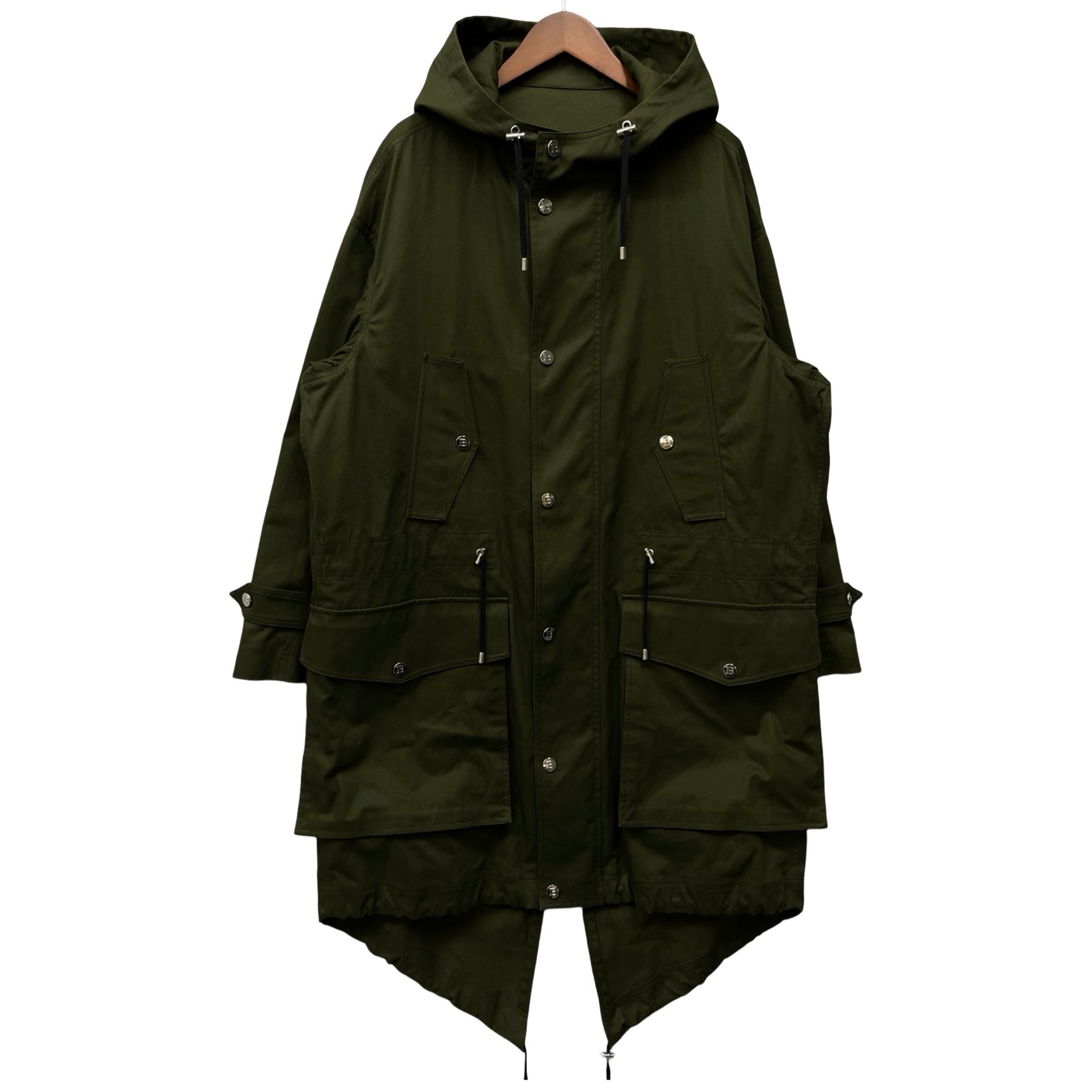 BALMAIN Mods Coat VH1TJ026 C039 Size 46