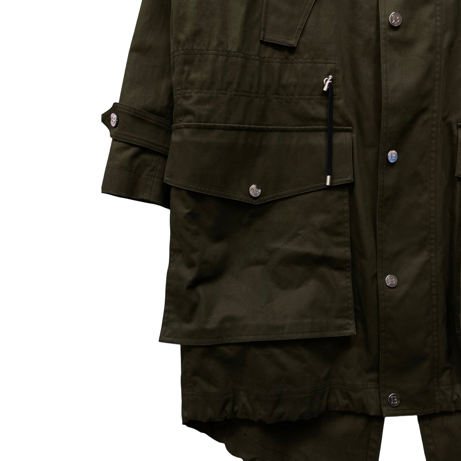 BALMAIN Mods Coat VH1TJ026 C039 Size 46