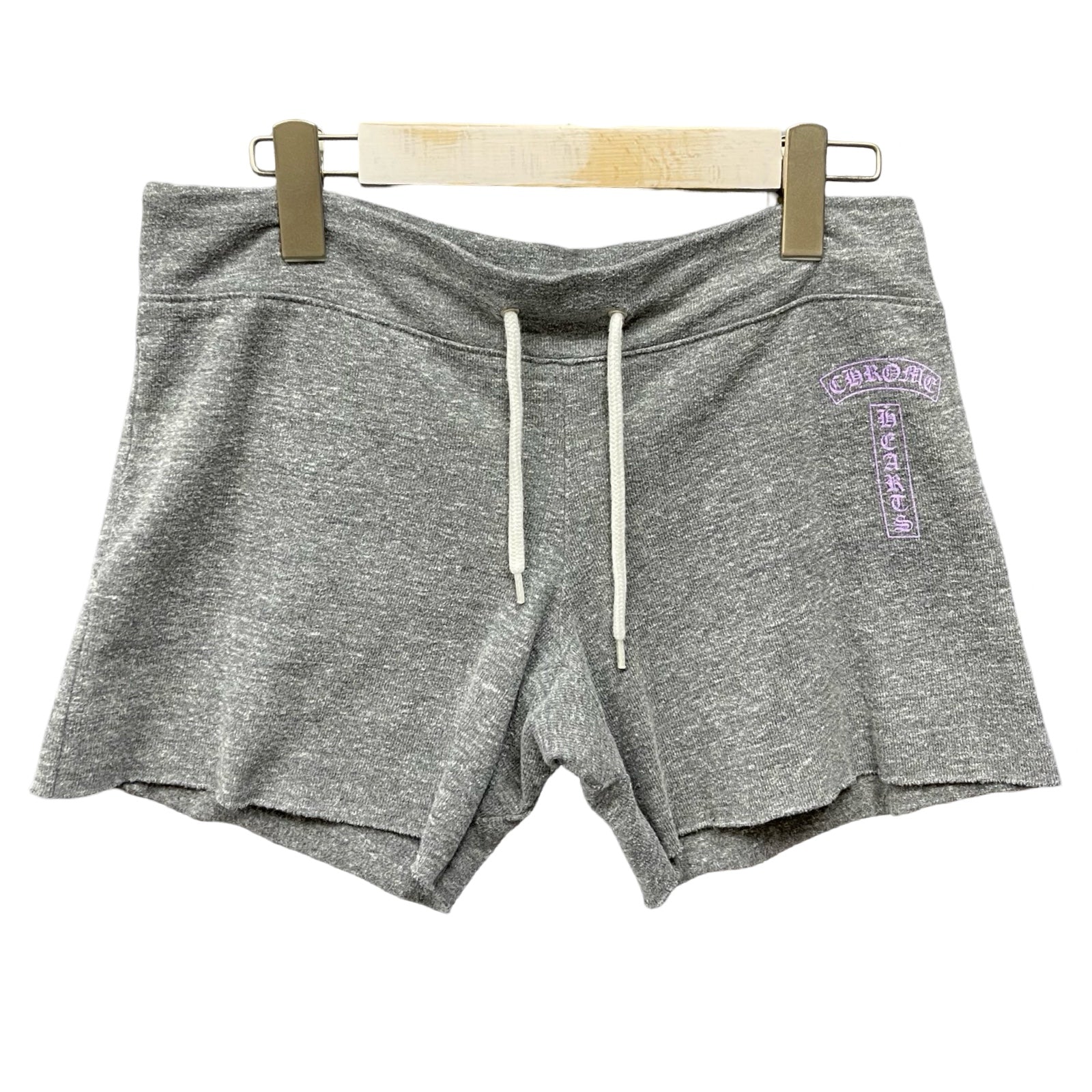 CHROME HEARTS Vertical Logo Sweat Shorts Size S