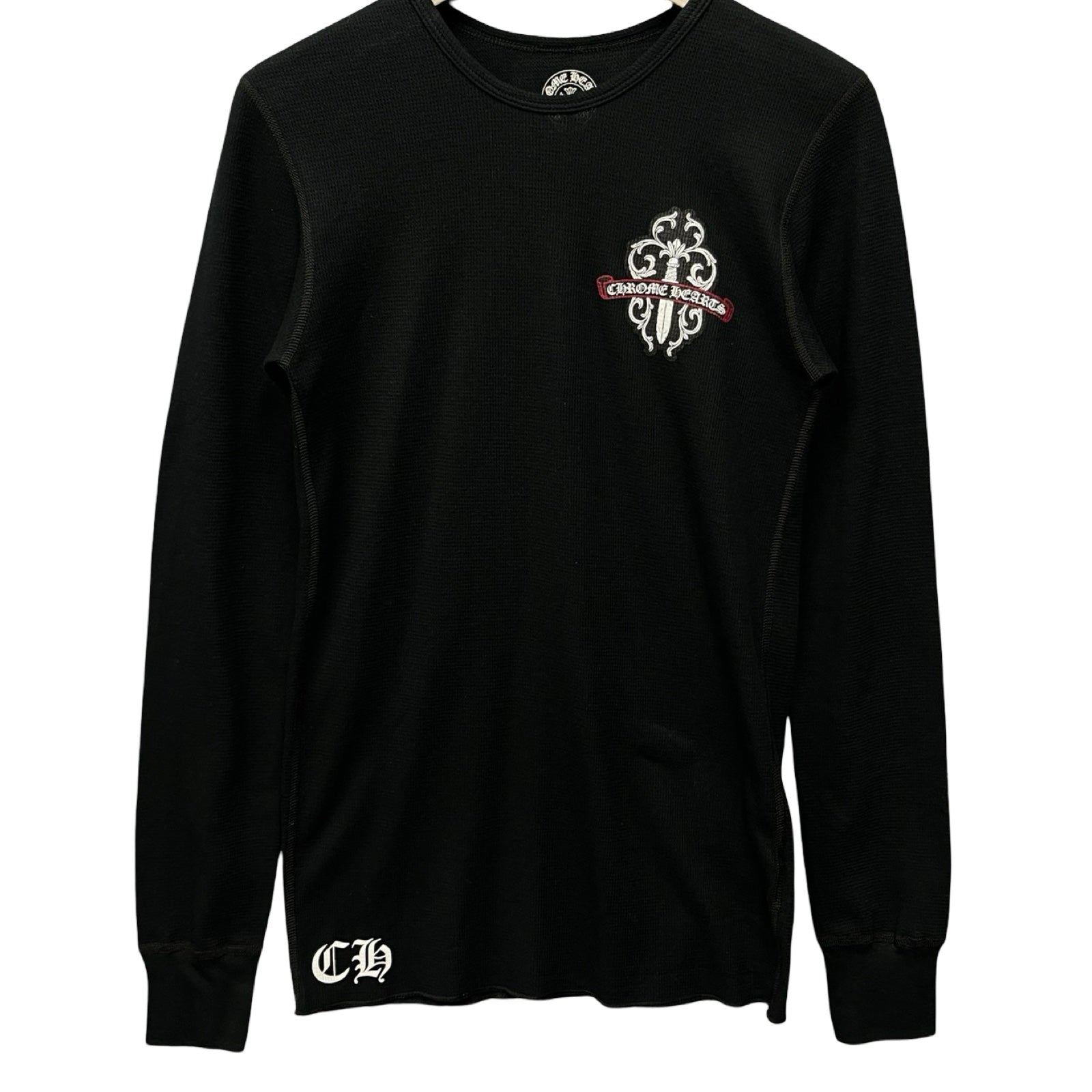 CHROME HEARTS Dagger Print Thermal Long Sleeve Tee Size S