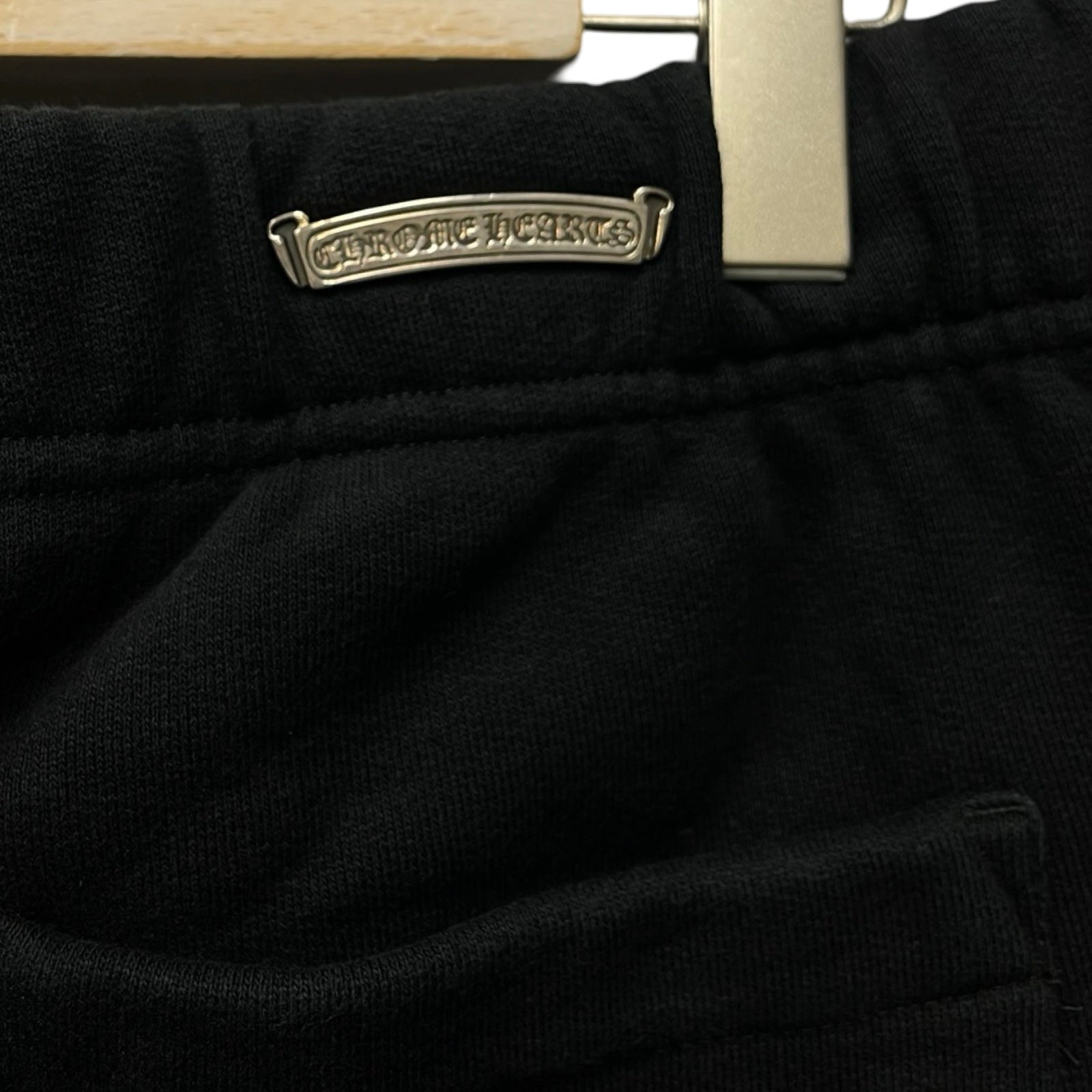 CHROME HEARTS King Taco 3 Cemetery Cross Embroidery Sweat Long Pants Size S