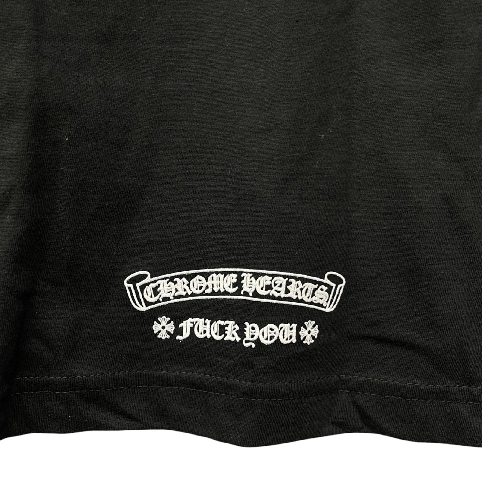 CHROME HEARTS Back Scroll Fuck You Long Sleeve Tee Size L