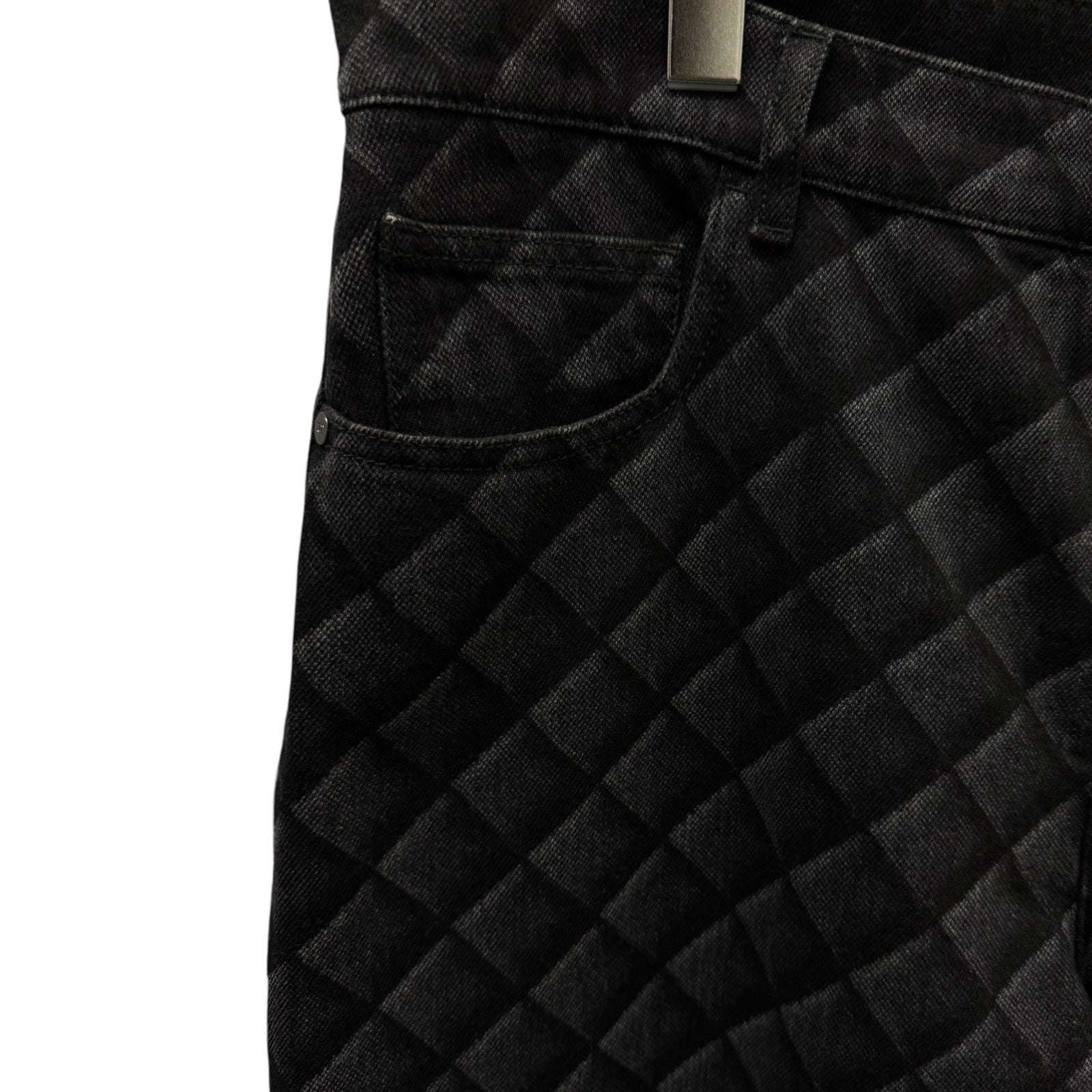 CHANEL 2022AW Matelasse Denim Jeans P73394V65025 Size 44