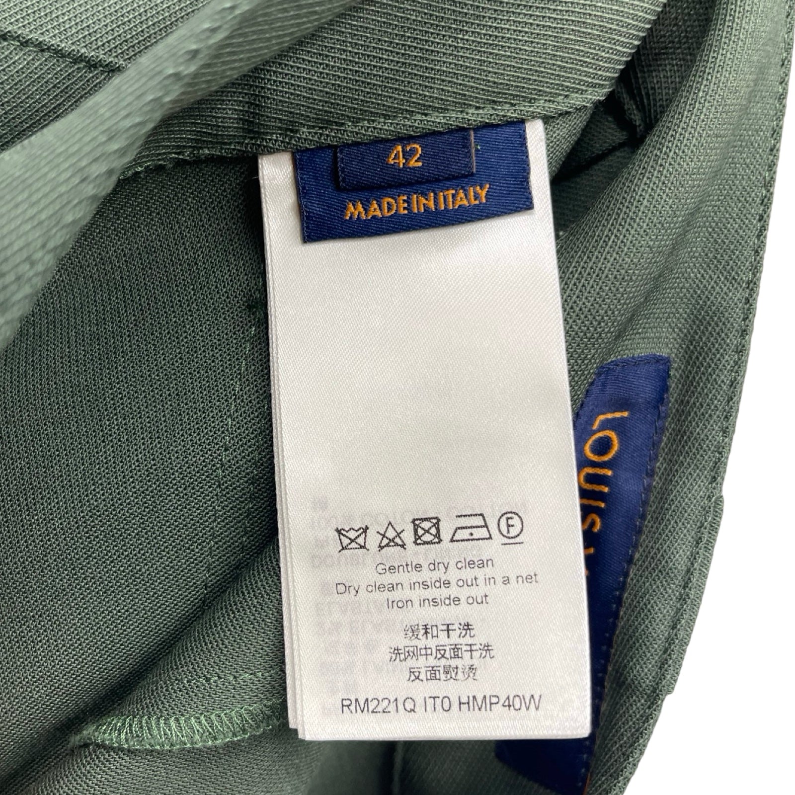 LOUIS VUITTON 2022SS Soft Cargo Wool Long Pants 1A9GNY Size 42