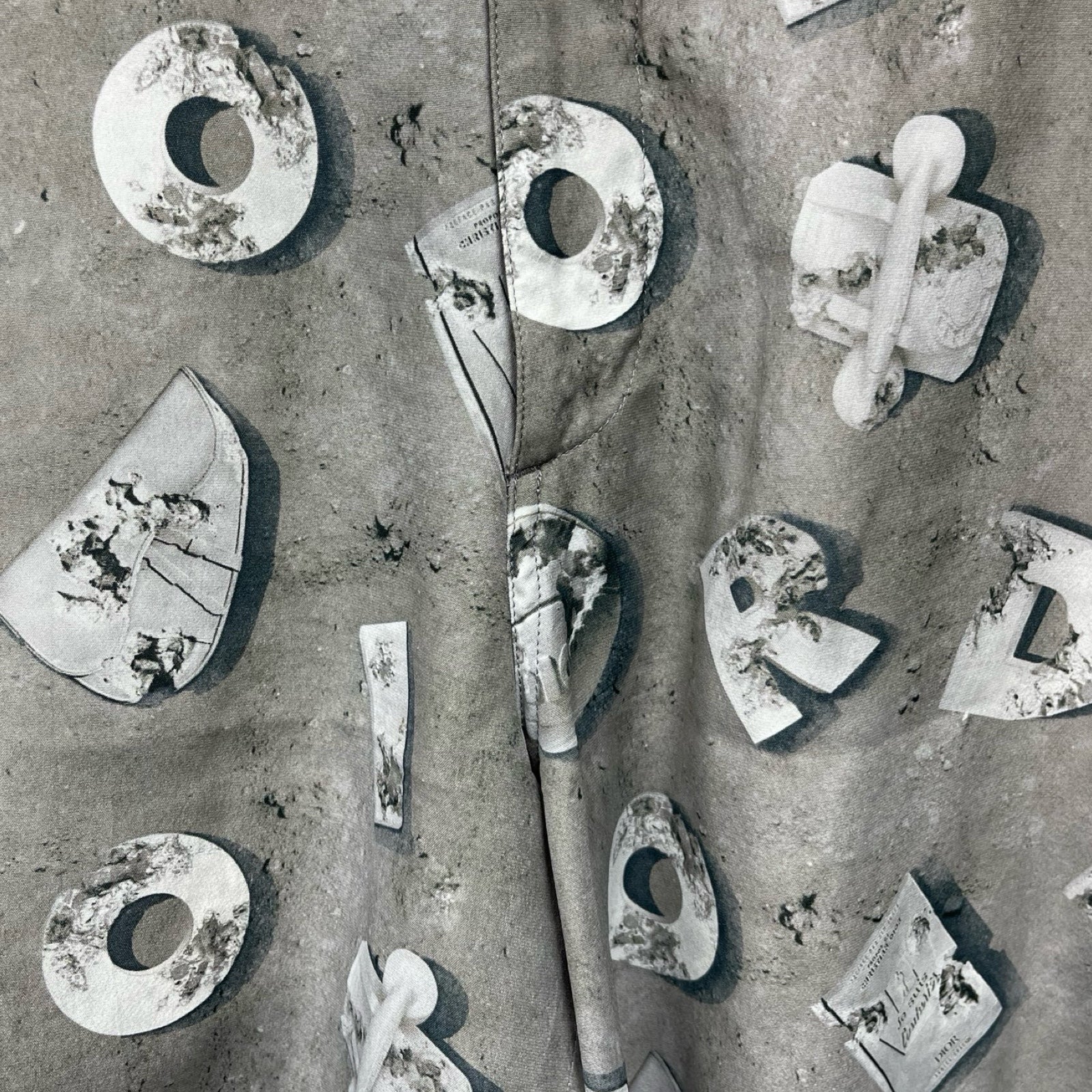 DIOR × Daniel Arsham 2020SS Technical Canvas Shirts Shorts 933C120A4846 Size 50