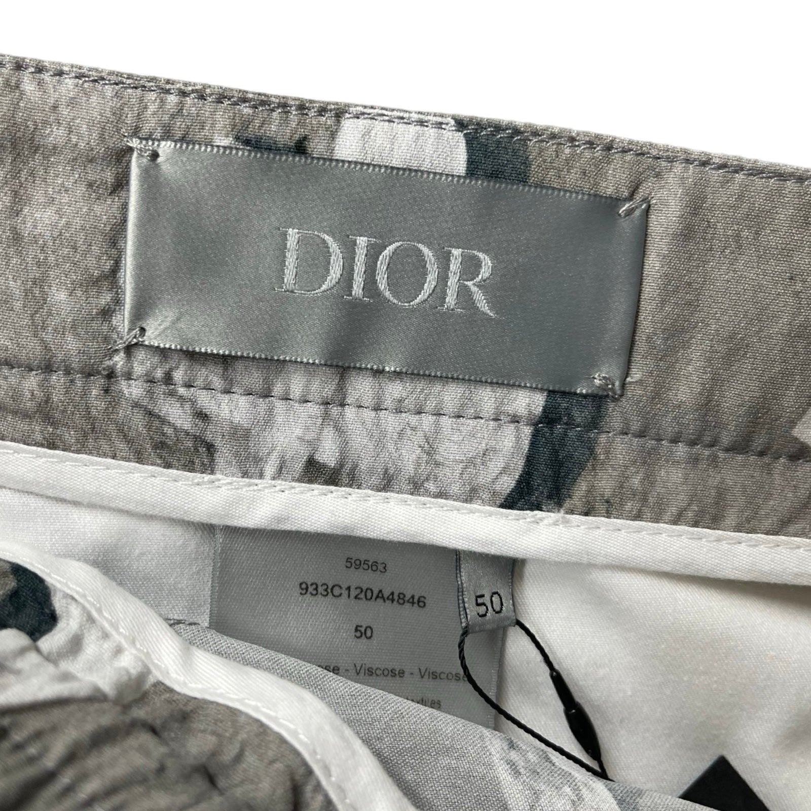 DIOR × Daniel Arsham 2020SS Technical Canvas Shirts Shorts 933C120A4846 Size 50