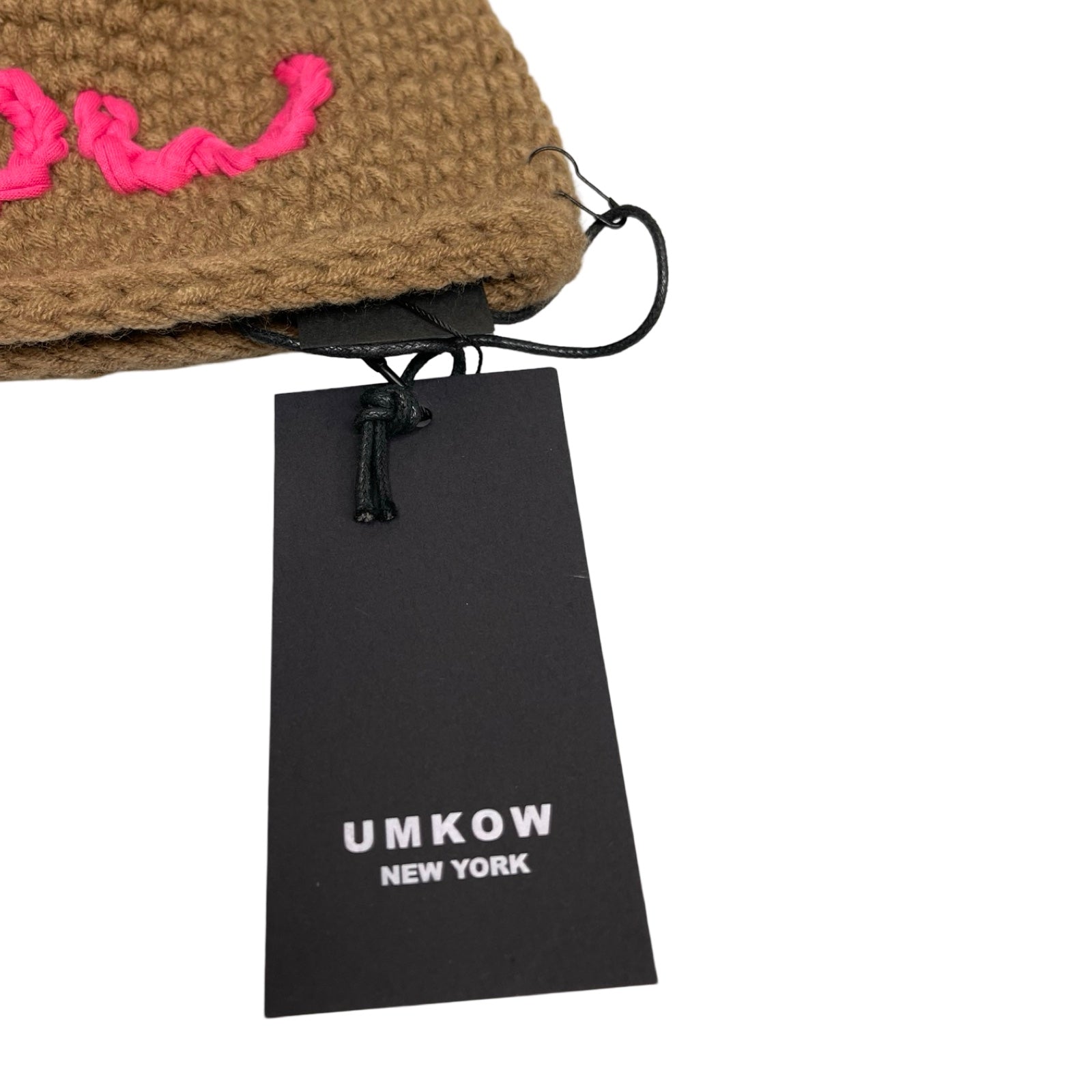 UMKOW 2024AW Hand-Crocheted Logo Beanie Size FREE