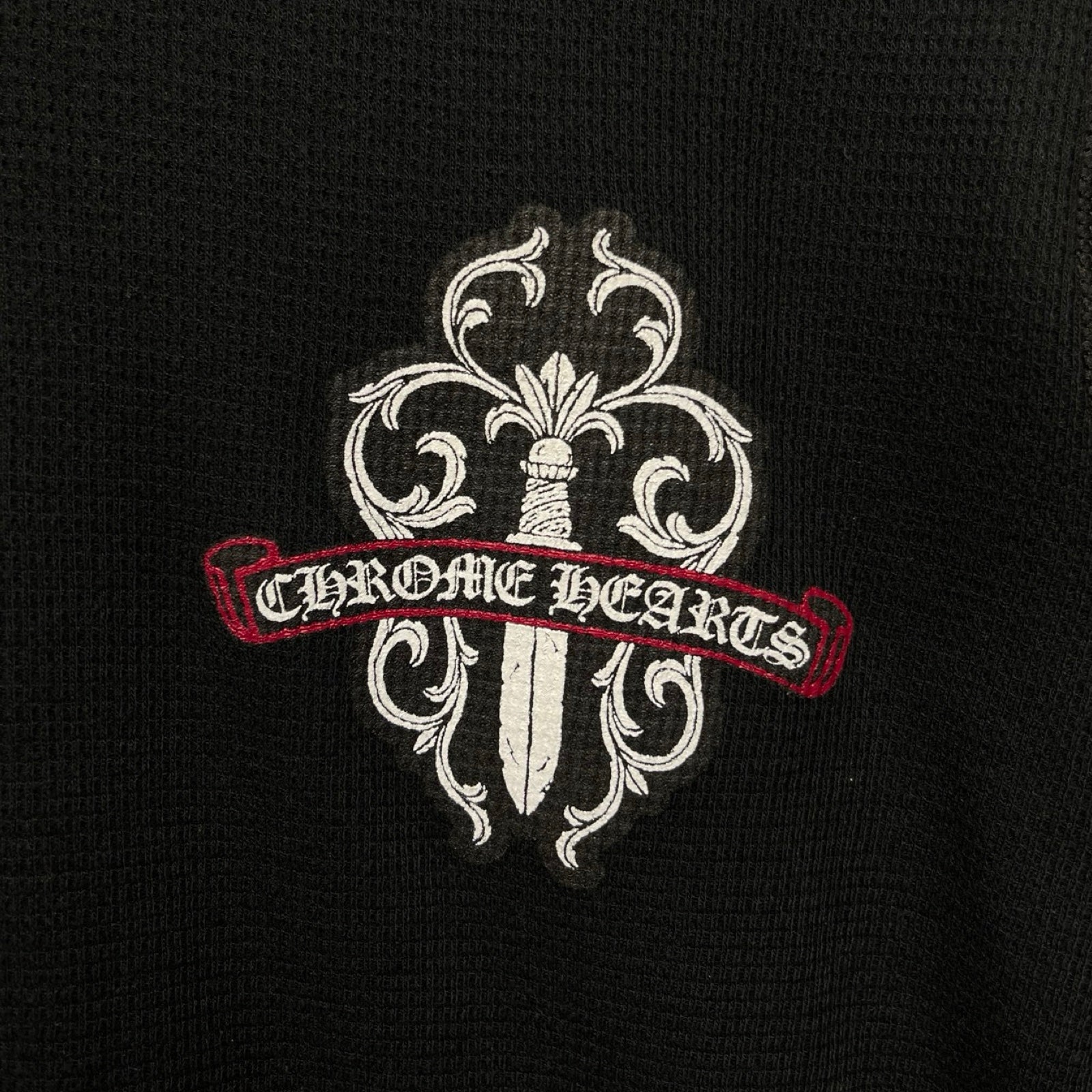 CHROME HEARTS Dagger Print Thermal Long Sleeve Tee Size S