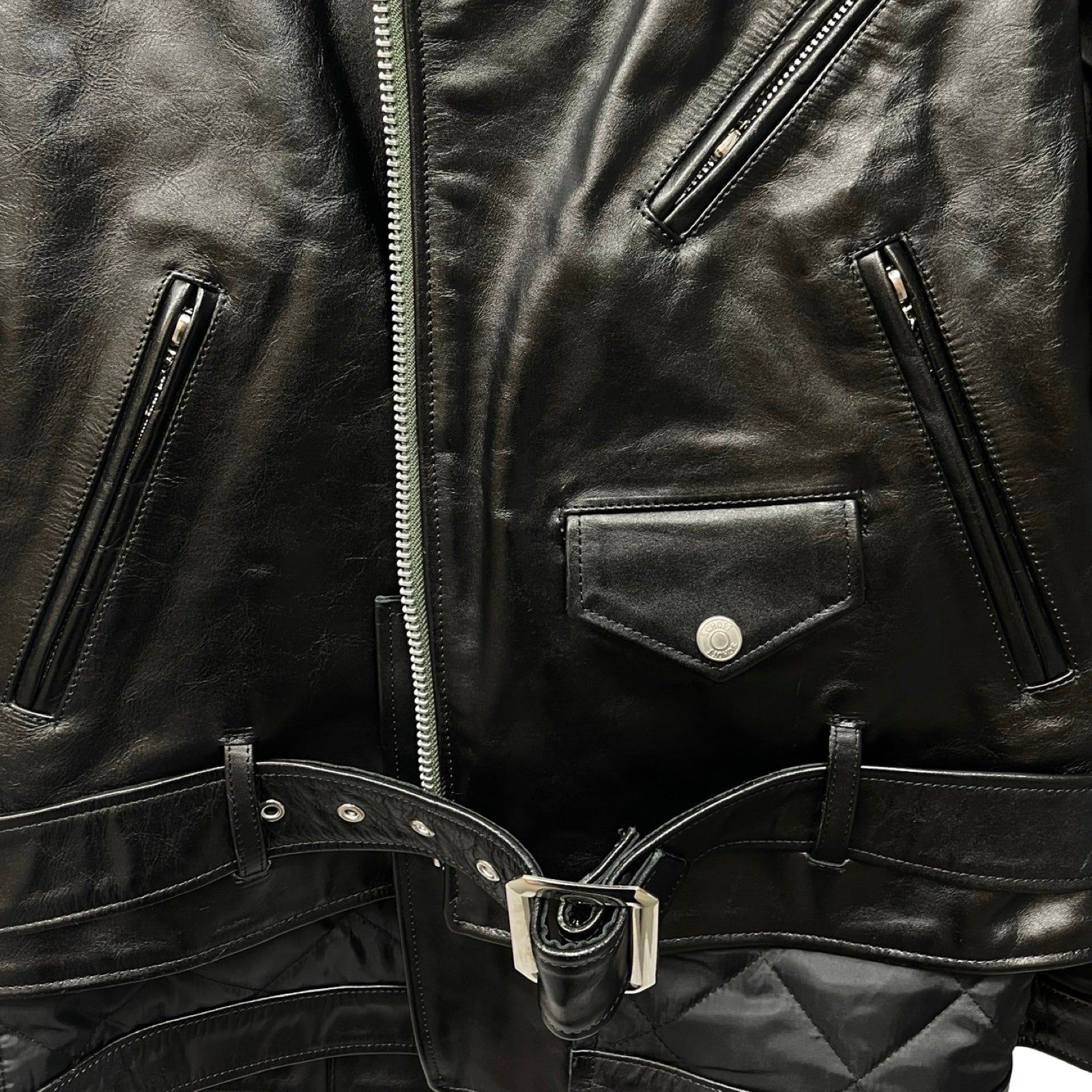 sacai××Schott 2022AW Leather Blouson 22-02875M Size 2