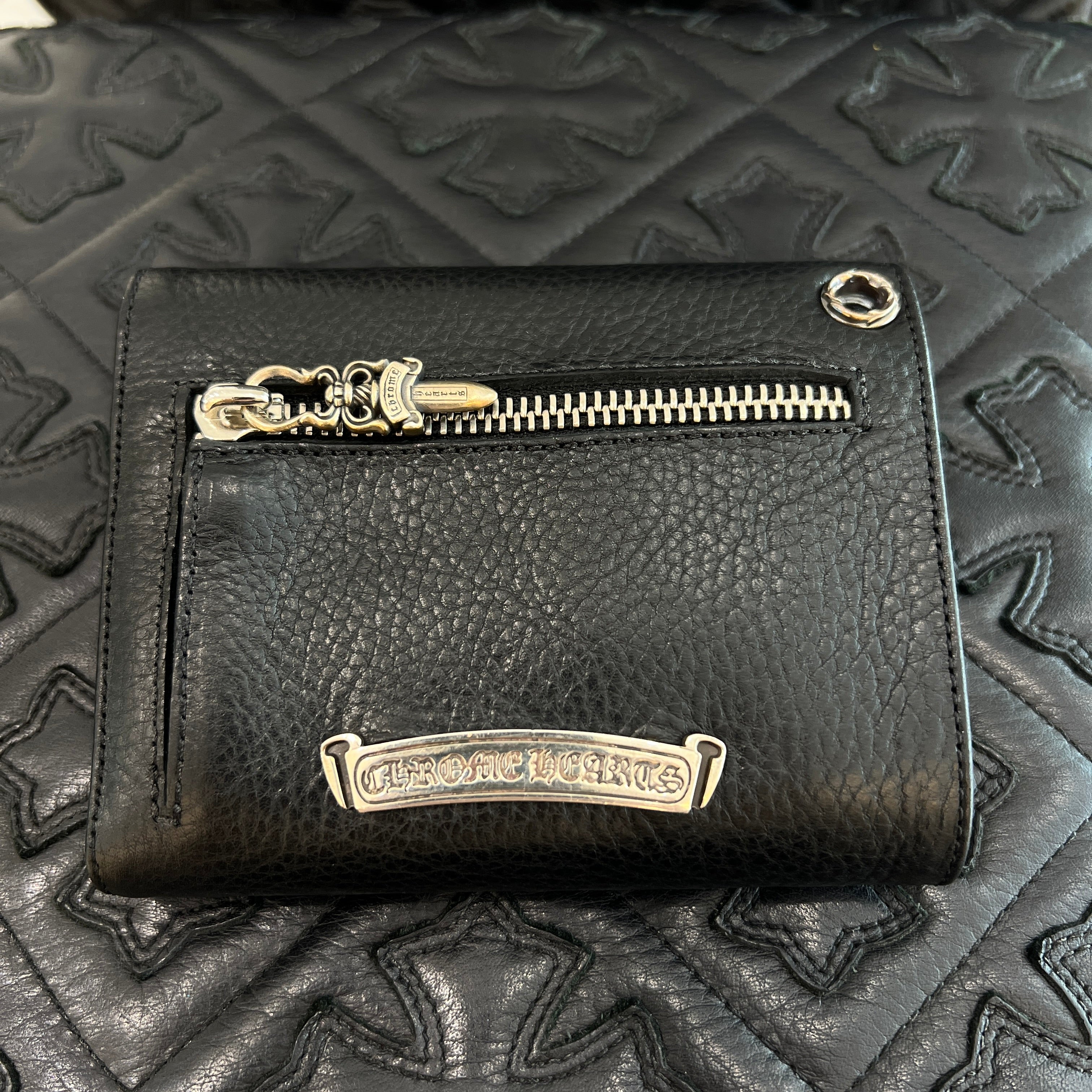 Chrome Hearts風ミニウェーブ CHROMEHEARTS クロムハーツ WAVE MINI ウェーブ ミニ ウォレット