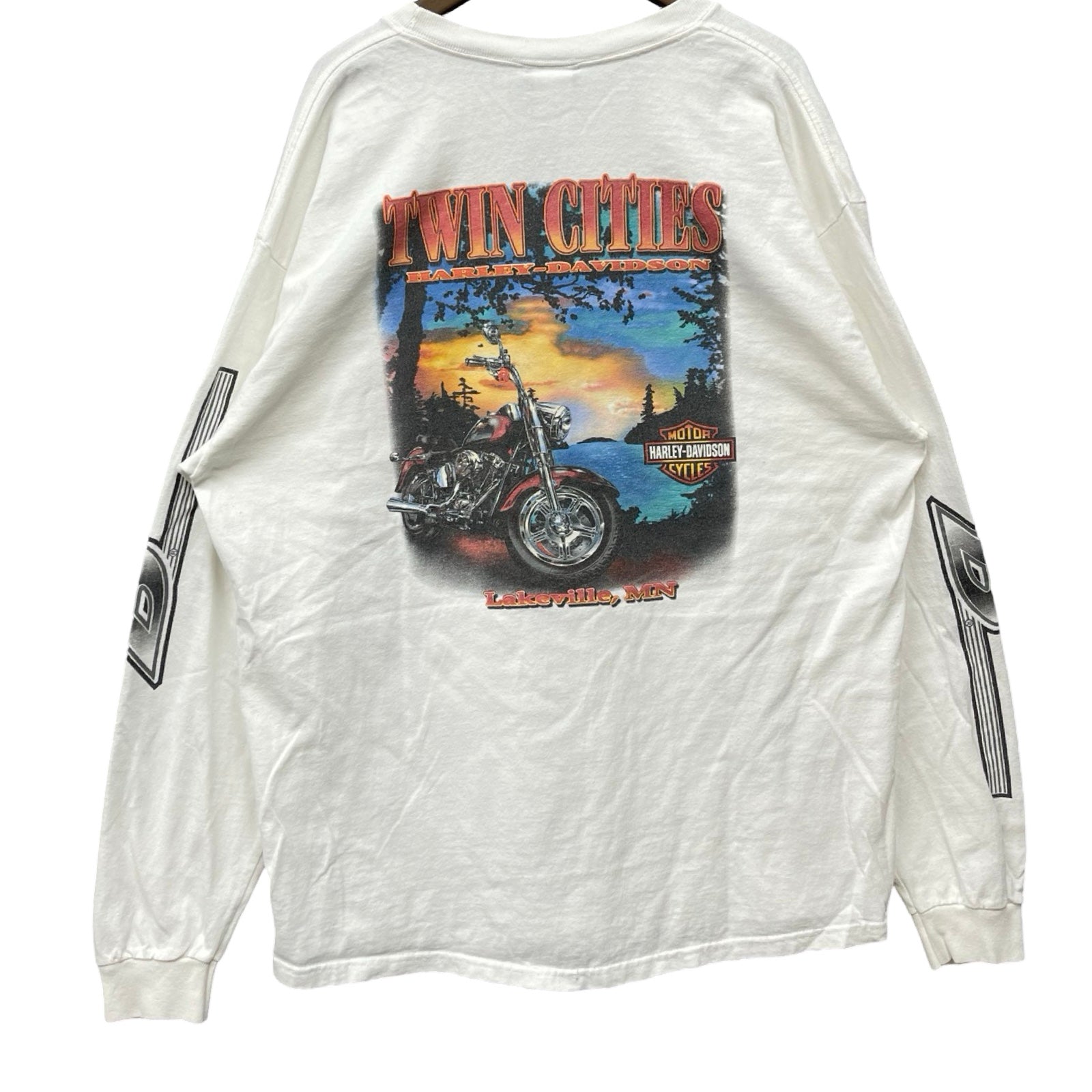 Vintage 90's Harley-Davidson "TWIN CITIES" 1998 L/S Tee Size XL