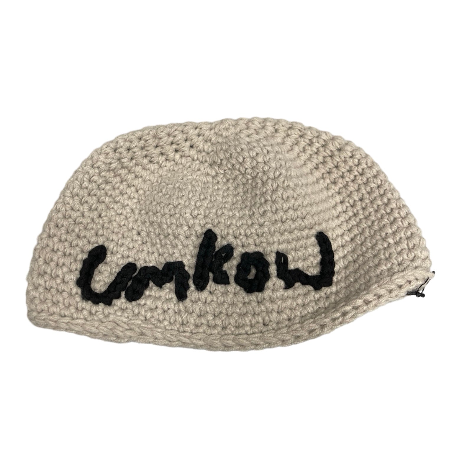 UMKOW 2024AW Hand-Crocheted Logo Beanie Size FREE
