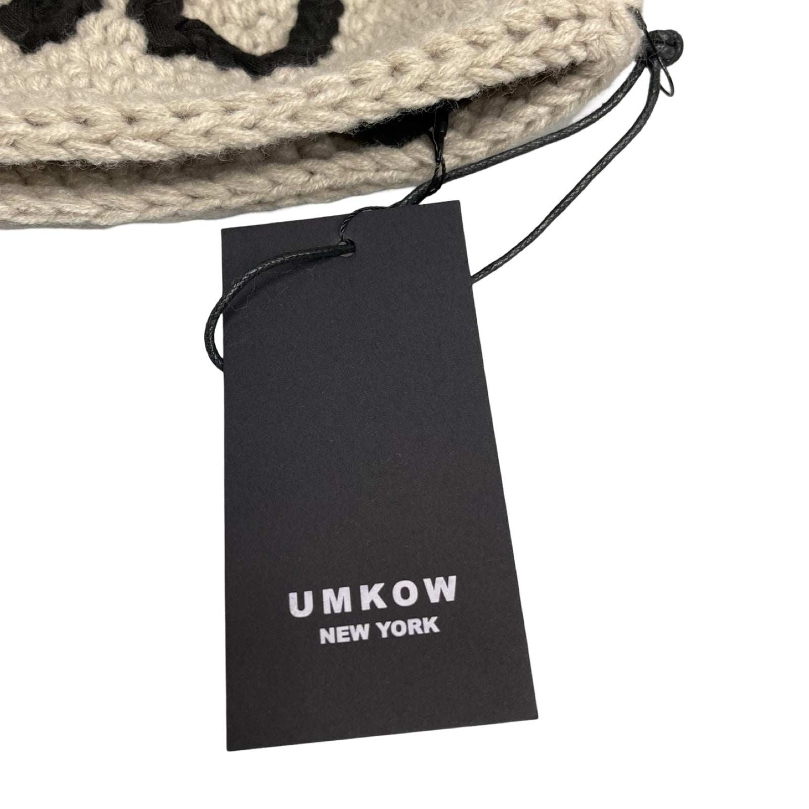 UMKOW 2024AW Hand-Crocheted Logo Beanie Size FREE
