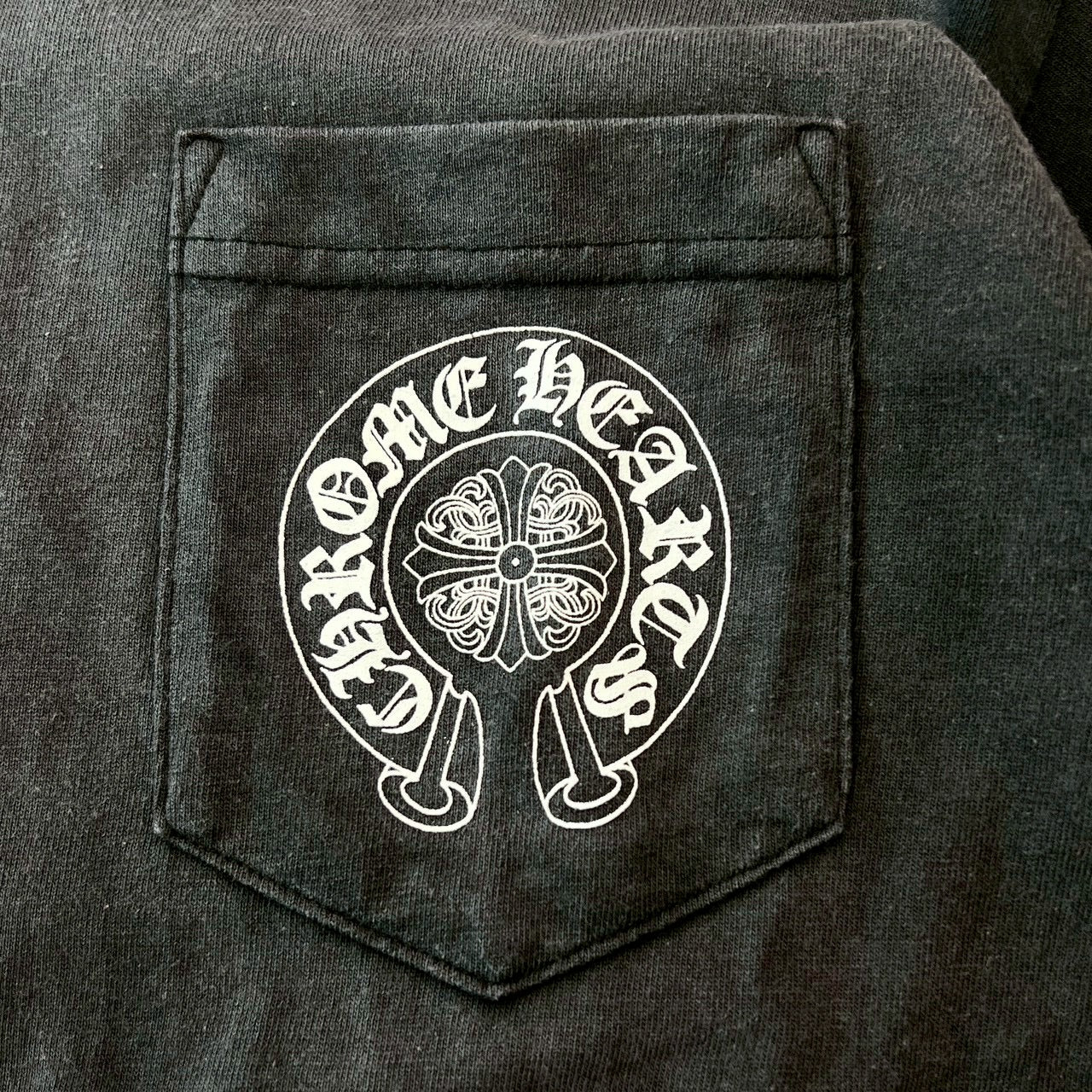CHROME HEARTS VINTAGE Back Cemetery Cross Print Tee Size M クロム