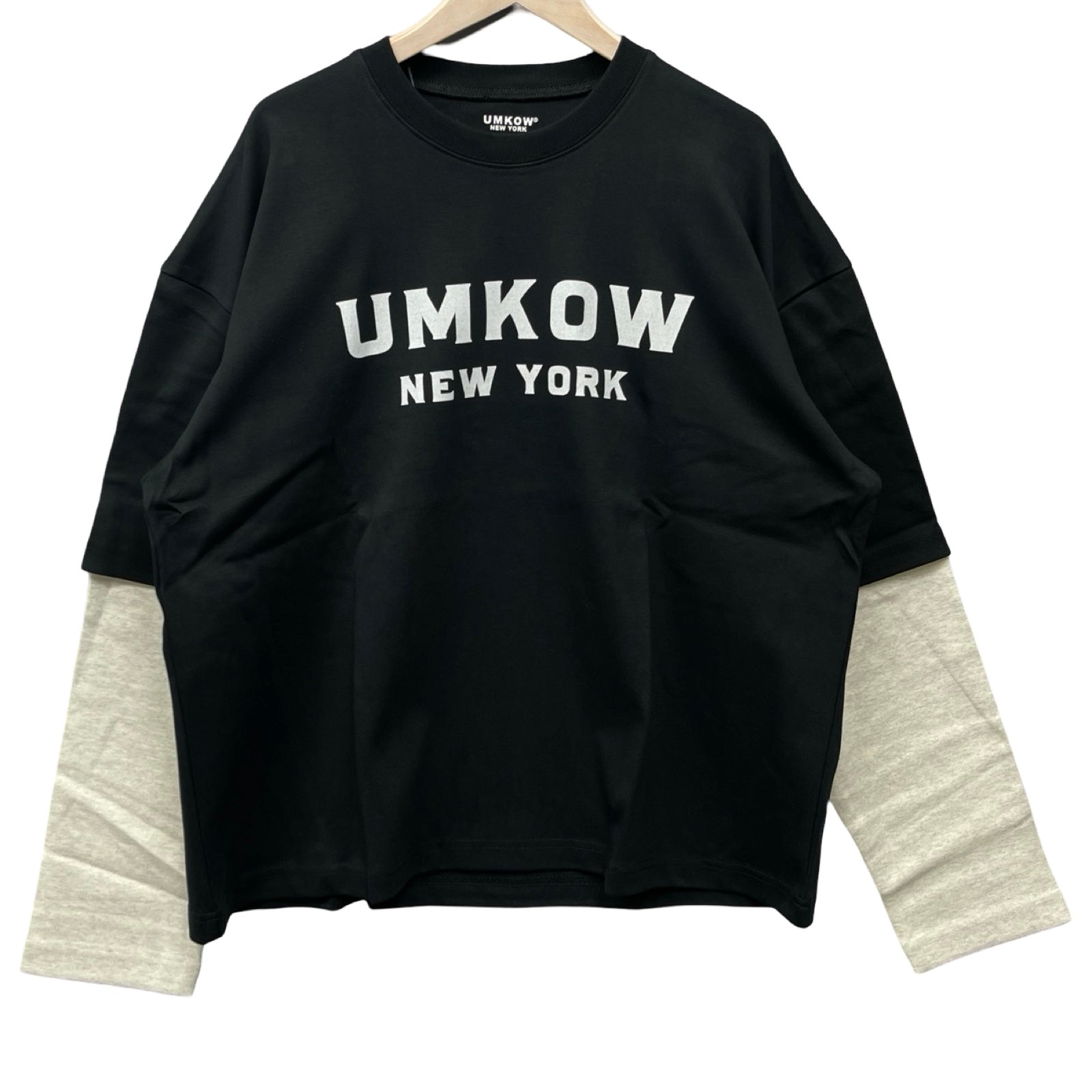 UMKOW VINTAGE PHOTO DOUBLE LAYER L/S TEE Size M