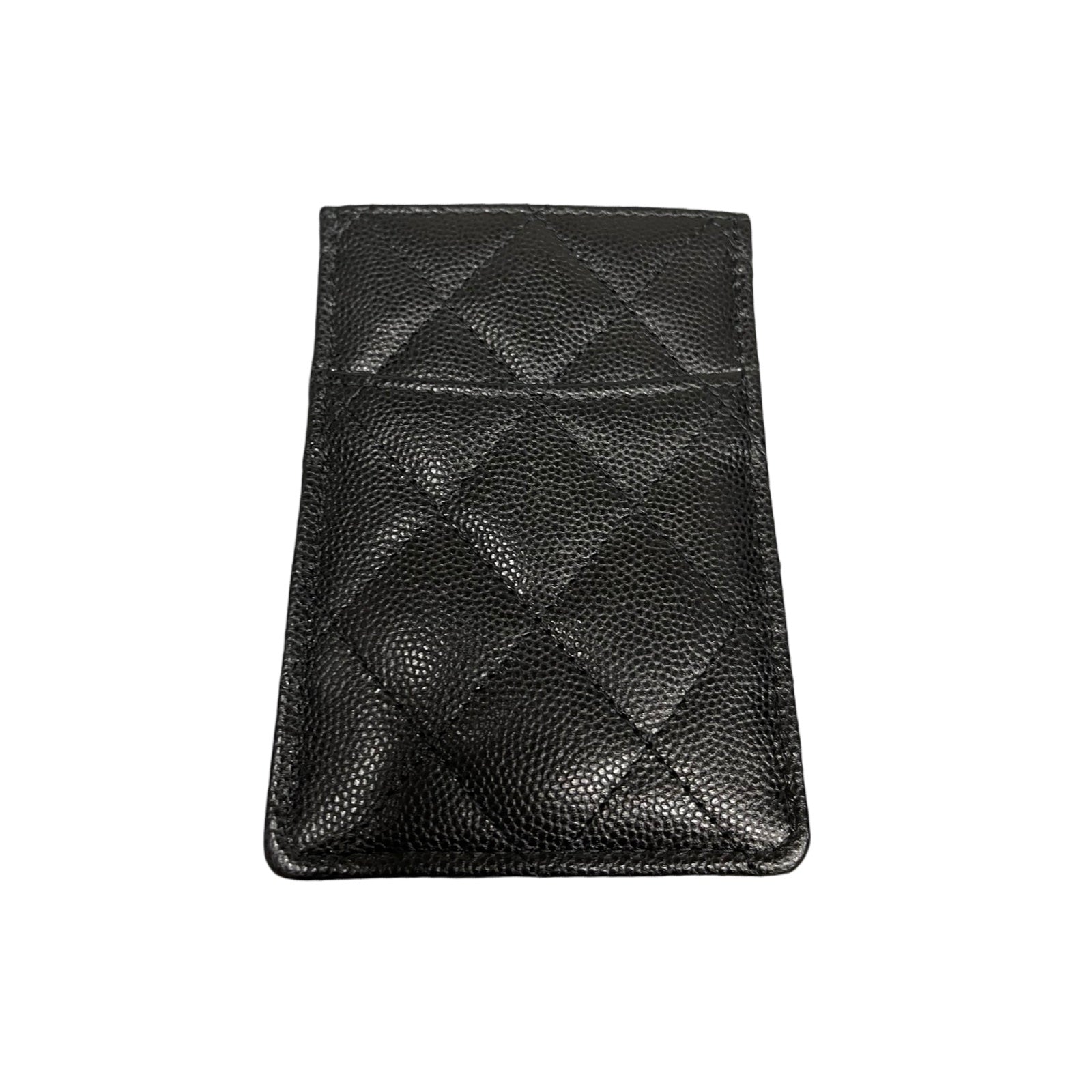 CHANEL Classic Coco Mark Caviar Skin Card Holder AP3404 B12928 NO206