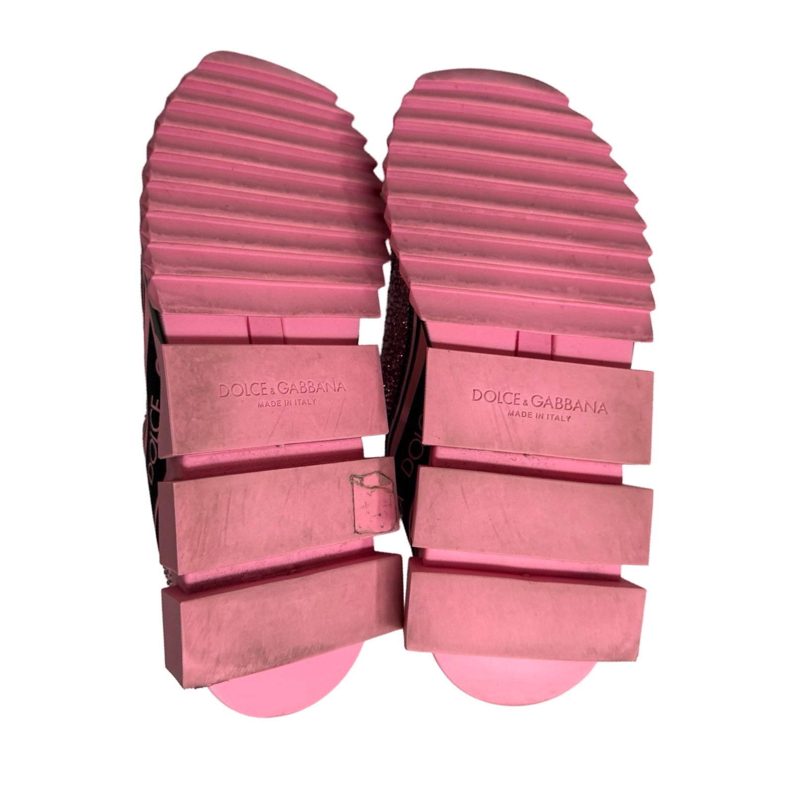 Dolce&Gabbana Sorrento Sneakers With Fusible Crystals Size 24