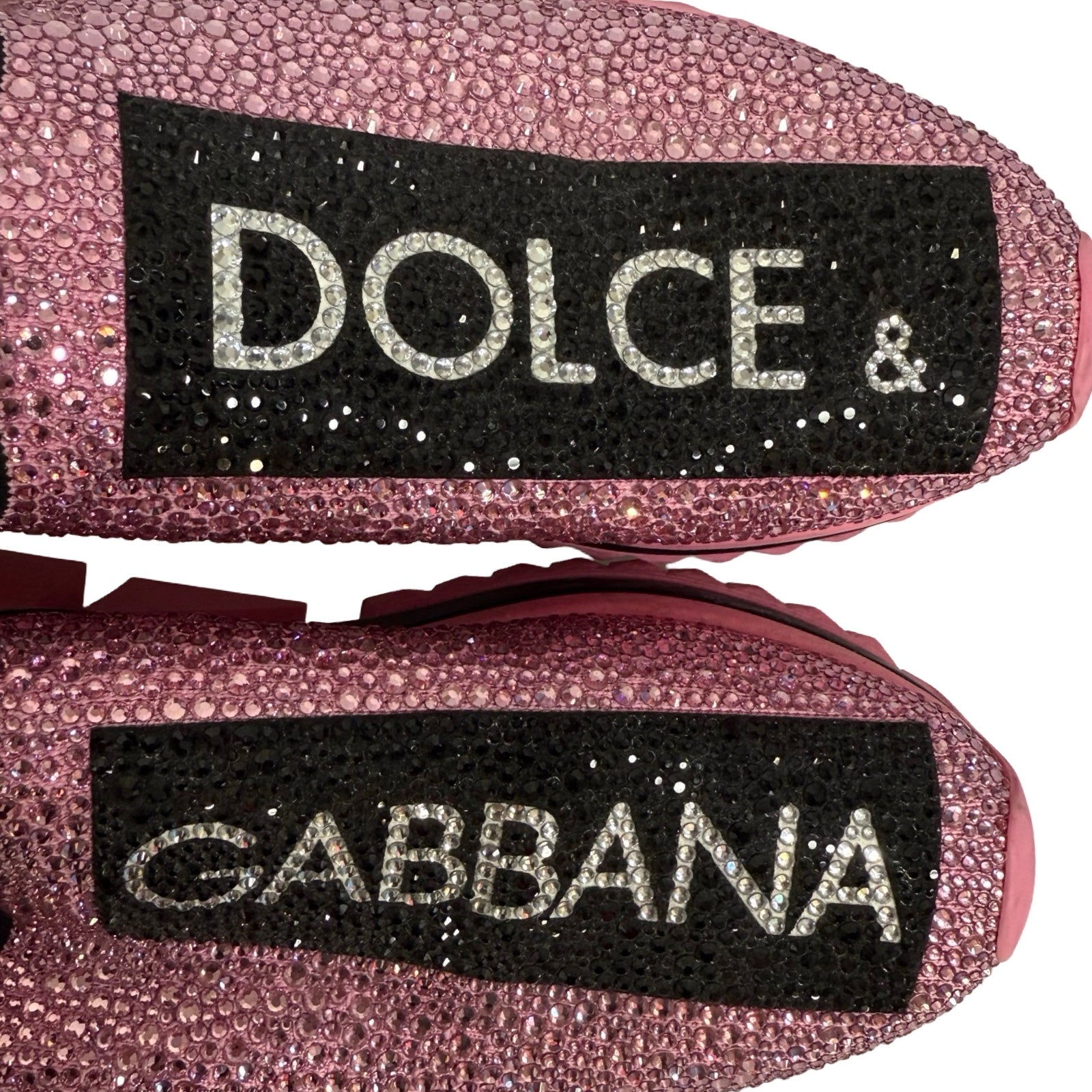 Dolce&Gabbana Sorrento Sneakers With Fusible Crystals Size 24