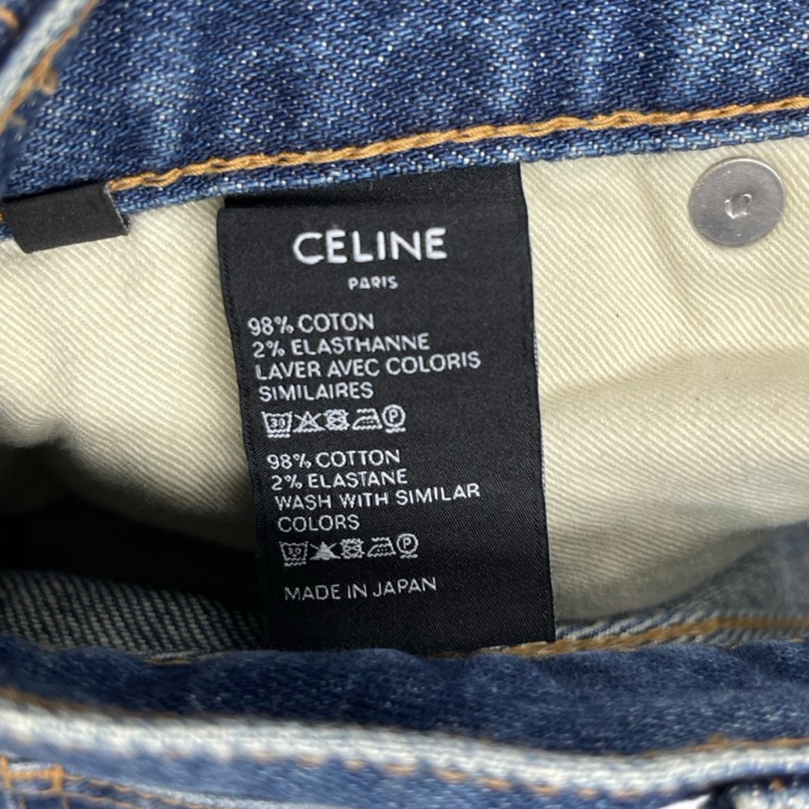 CELINE Washed Skinny Denim Jeans N112 640E 07WS Size 25