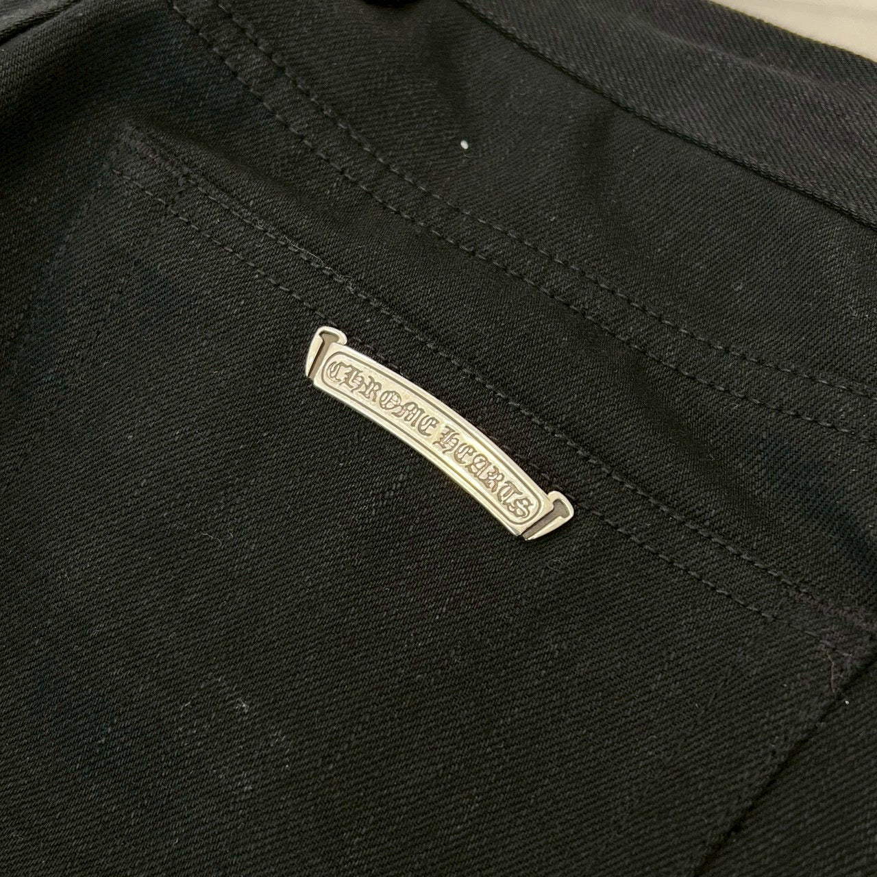 CHROME HEARTS Flare Knee Cross Ball Button Denim Pants Size 31 クロムハーツ フレアニー クロスボールボタン デニムパンツ サイズ31