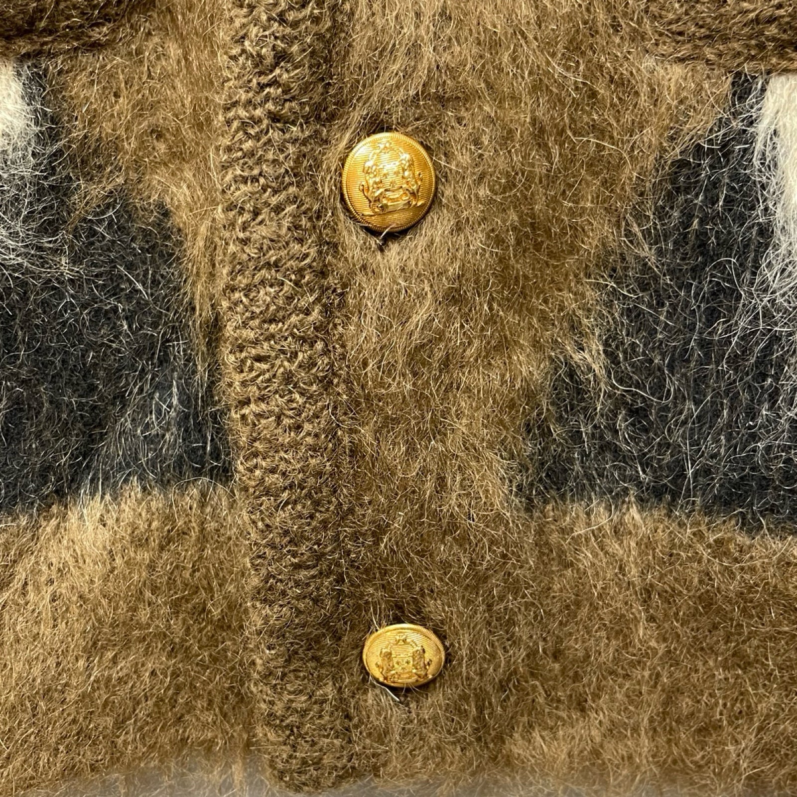 CELINE 2023AW Brushed Mohair Cardigan 2AD4S285W Size XS