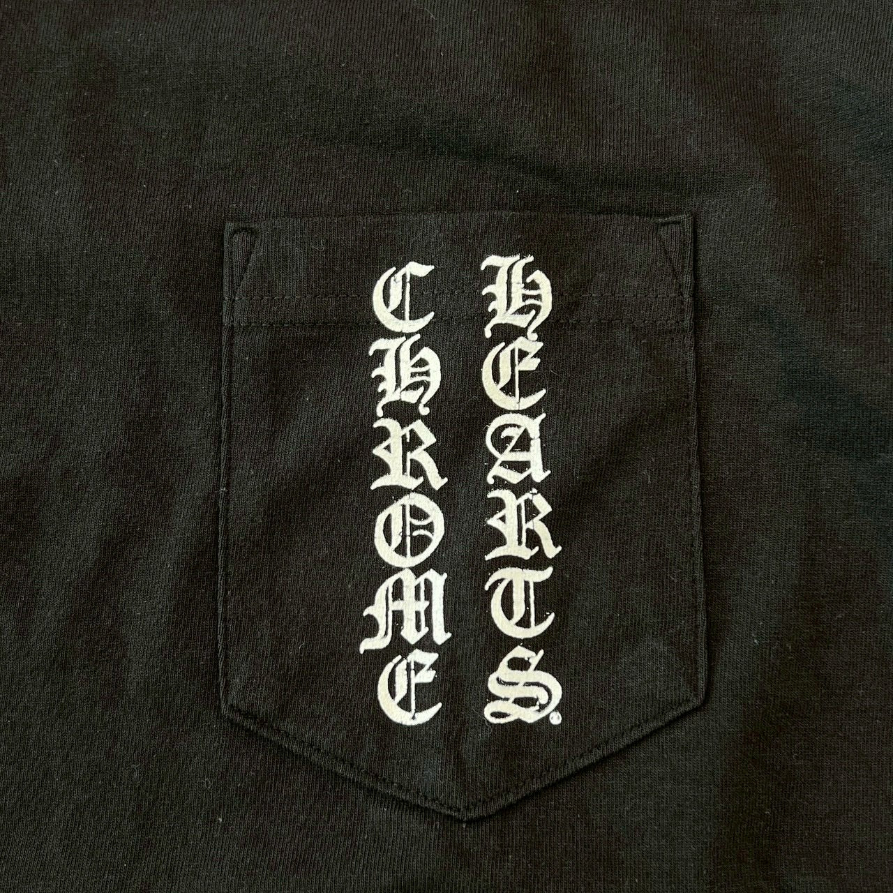 CHROME HEARTS Vertical Logo Side Star Tee Size L クロムハーツ ヴァーティカルロゴ サイドスター Tシャツ サイズL