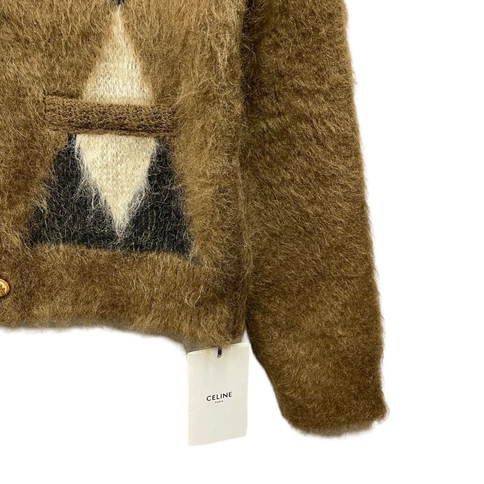 CELINE 2023AW Brushed Mohair Cardigan 2AD4S285W Size XS