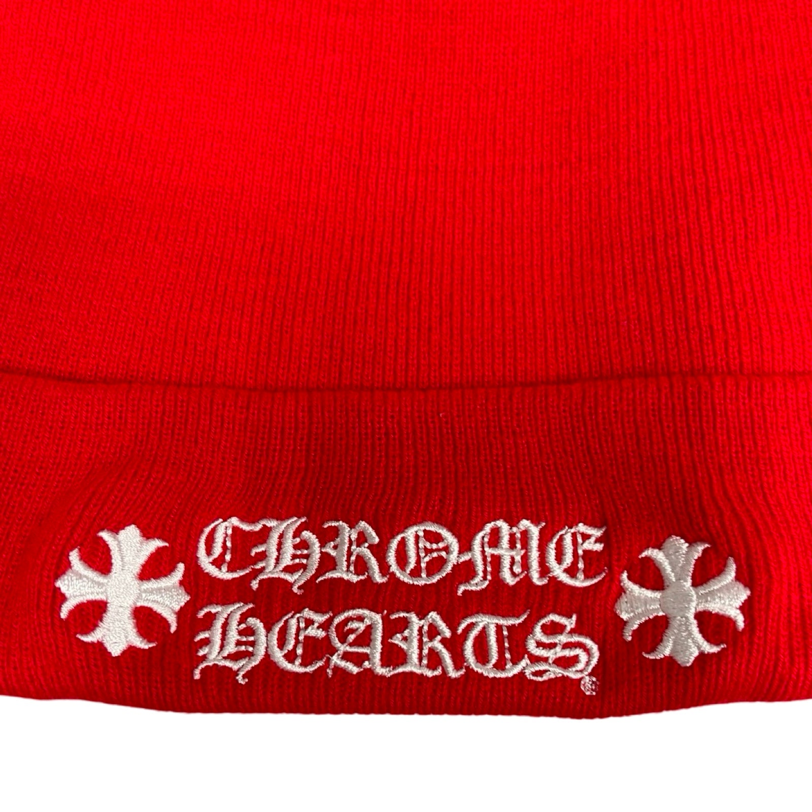 CHROME HEARTS WATCH CAP RED Size ONE SIZE（23cm）