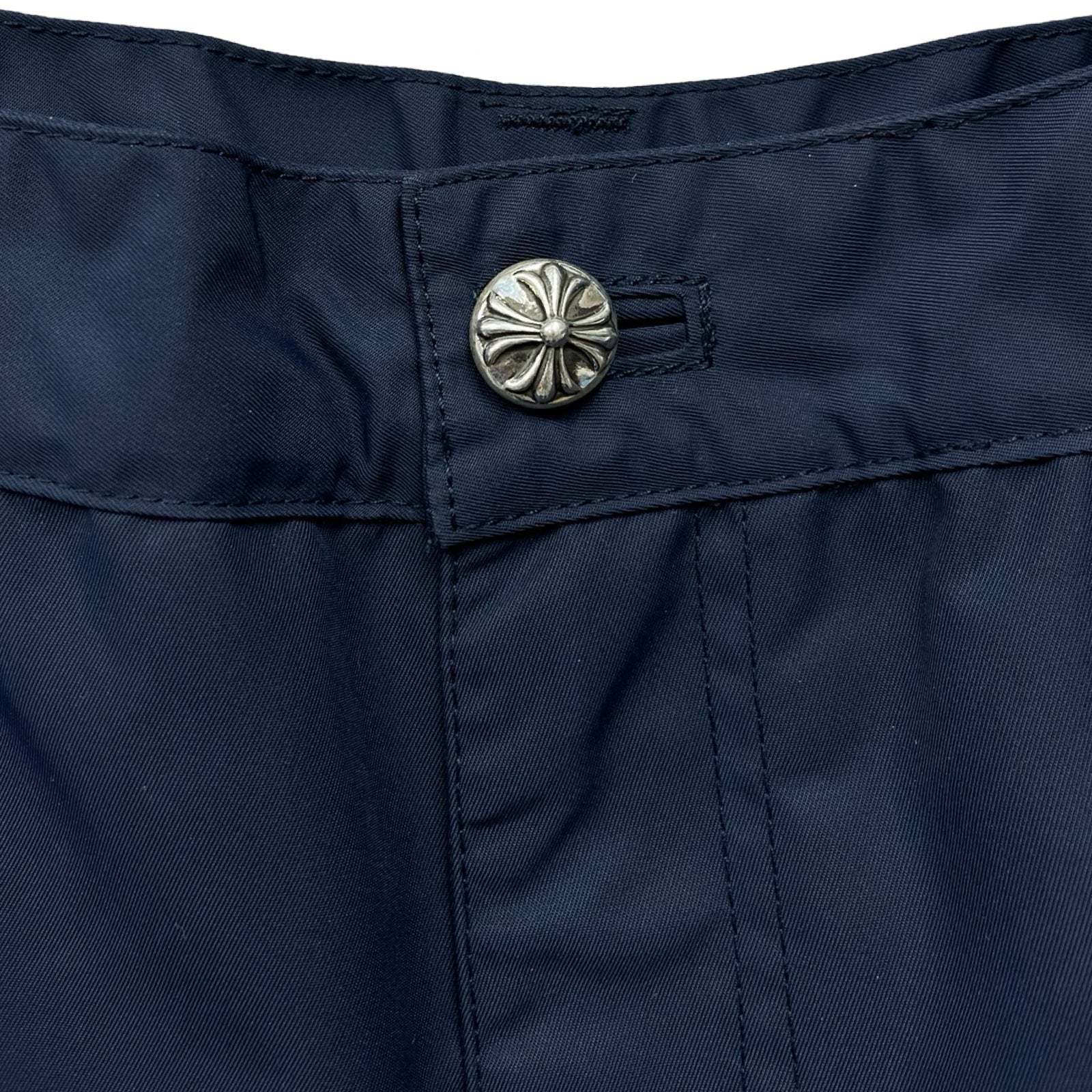 CHROME HEARTS Y NOT Yellow Cross Patch Nylon Skirt Size 27