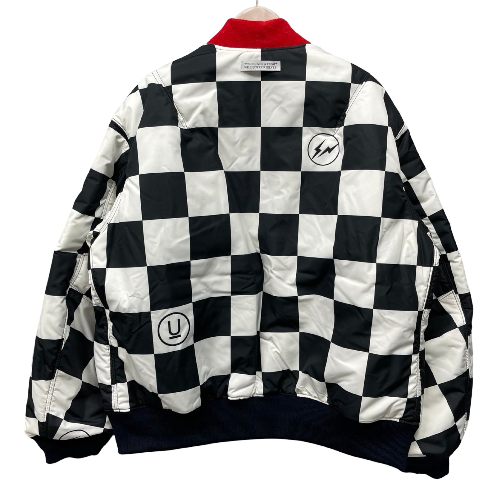 UNDERCOVER × Fragment Design 2023AW Checker Reversible Ma-1 Jacket UC2C9209-2 Size 5
