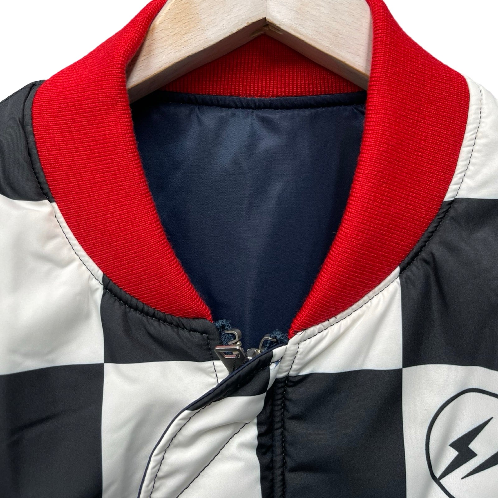 UNDERCOVER × Fragment Design 2023AW Checker Reversible Ma-1 Jacket UC2C9209-2 Size 5