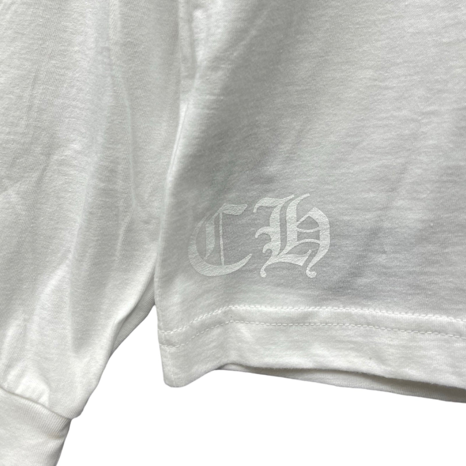 CHROME HEARTS×The Rolling Stones 2024SS Lip Tan Neck Logo Back Scroll Long Sleeve Tee Size L