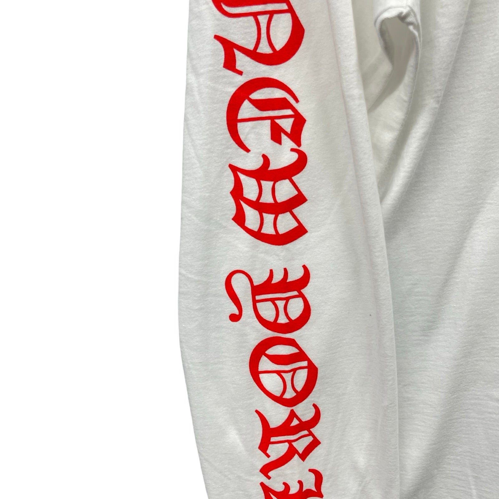 CHROME HEARTS×The Rolling Stones 2024SS Lip Tan Neck Logo Back Scroll Long Sleeve Tee Size L