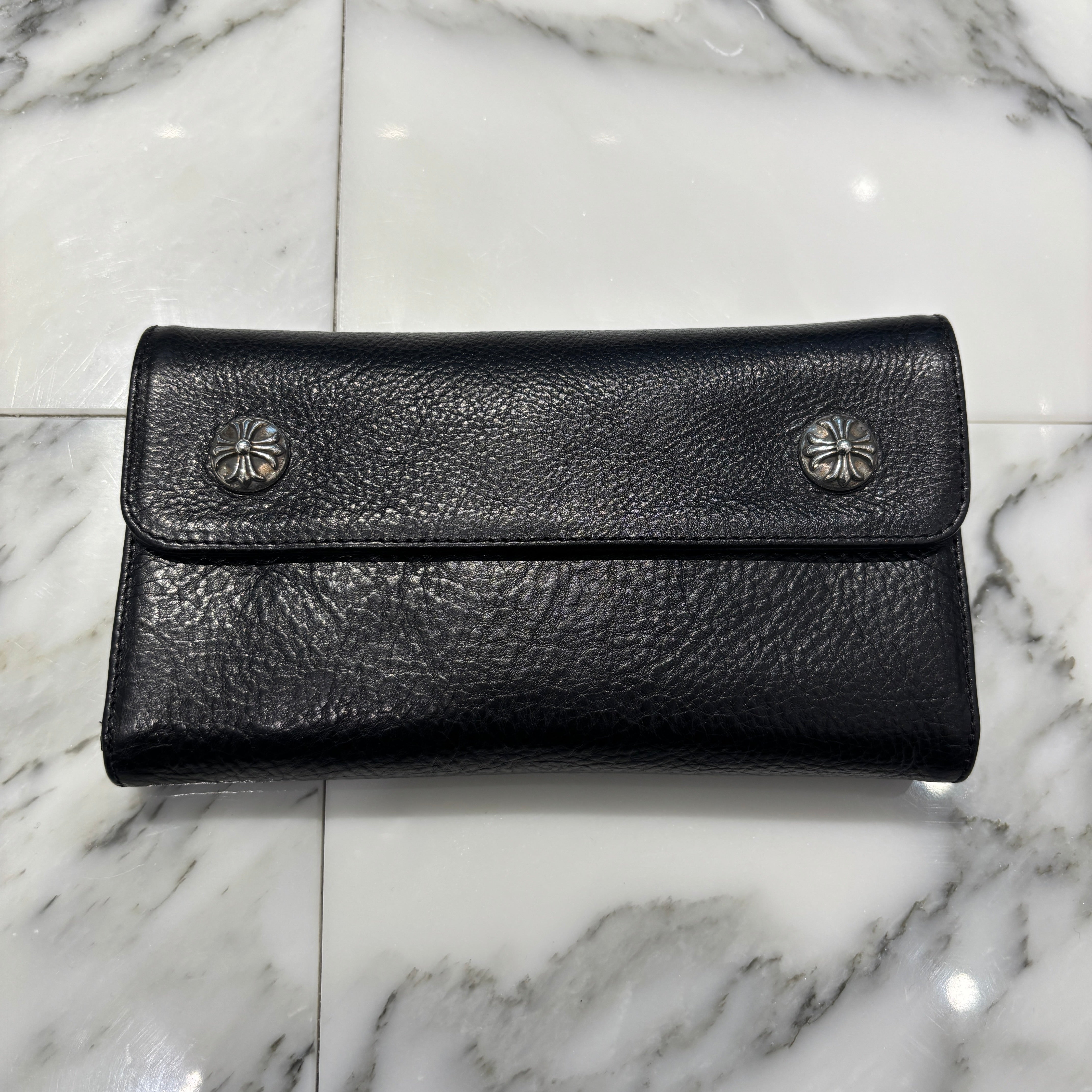 CHROME HEARTS Wave Cross Ball Wallet クロムハーツ ウェーブクロスボール ウォレット