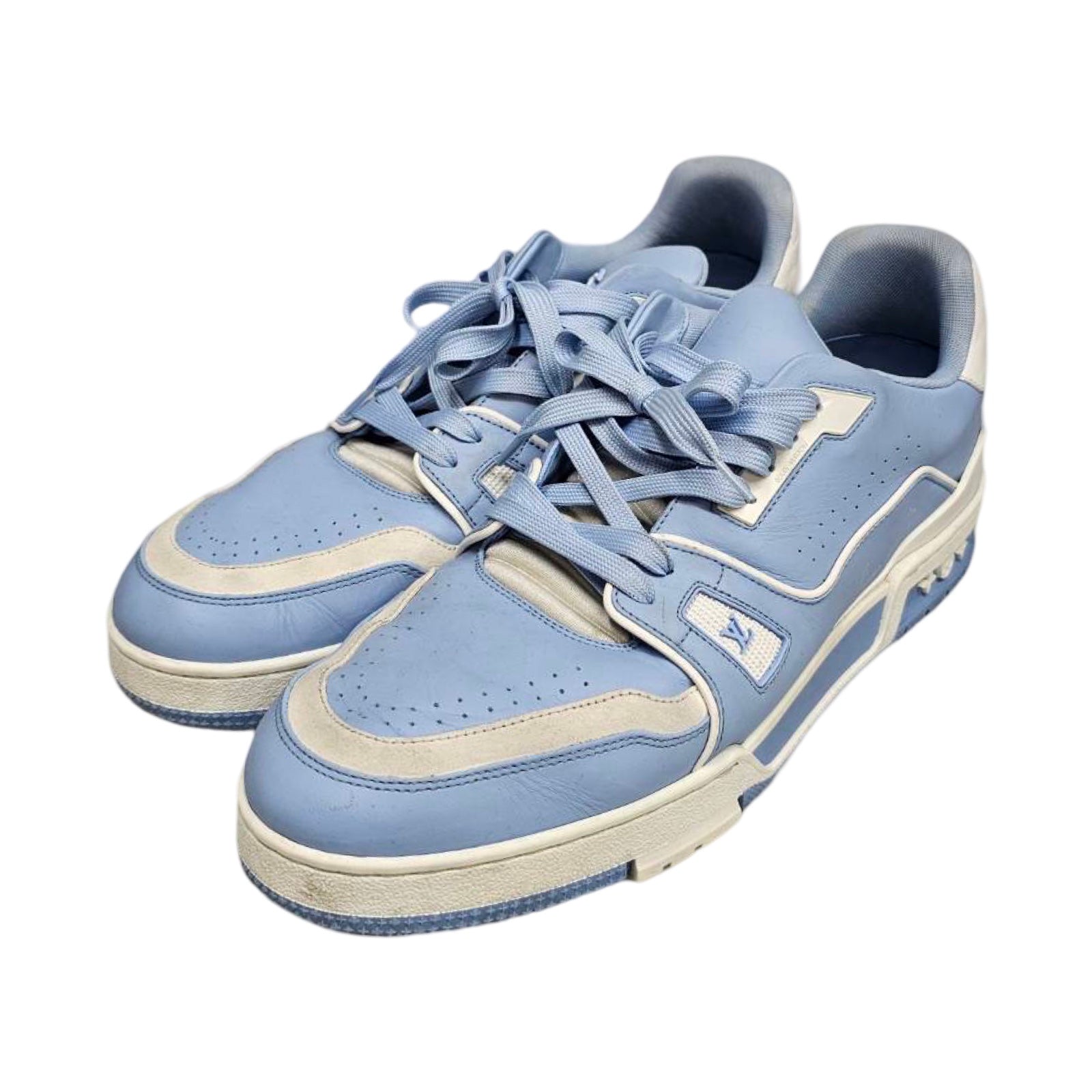 LOUIS VUITTON 2022SS LV Trainer #54 Light Blue White Sneakers