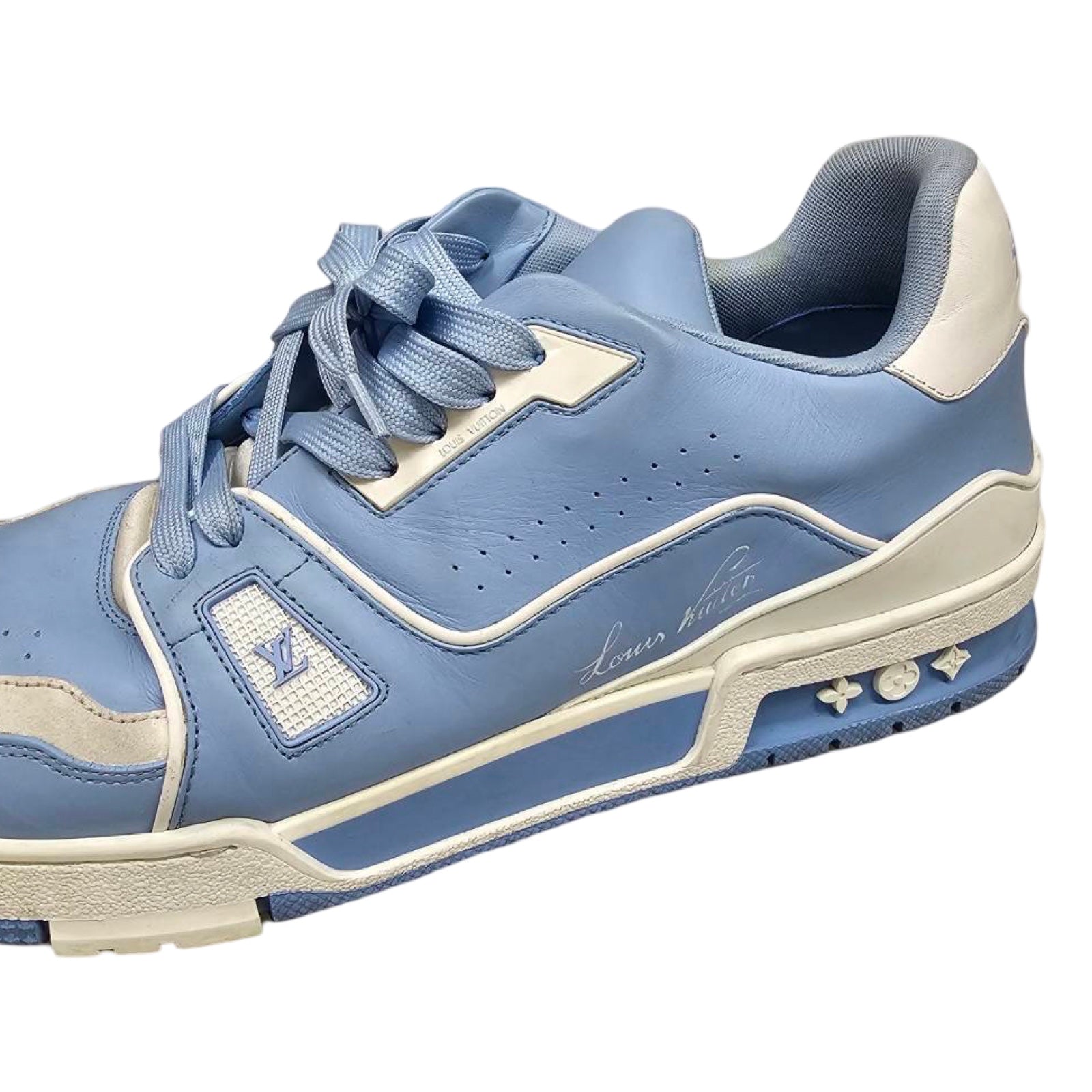 LOUIS VUITTON 2022SS LV Trainer #54 Light Blue White Sneakers