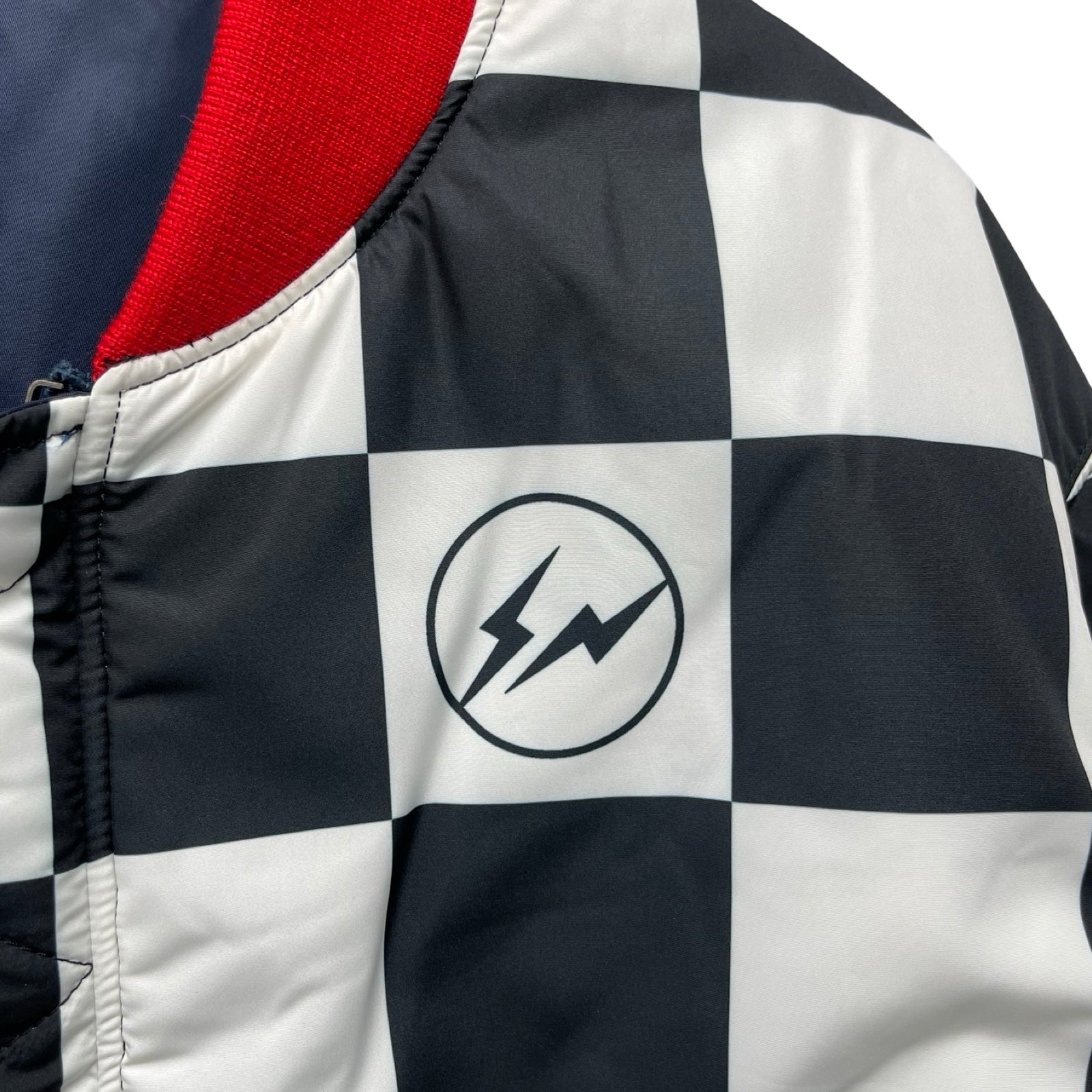 UNDERCOVER × Fragment Design 2023AW Checker Reversible Ma-1 Jacket UC2C9209-2 Size 5