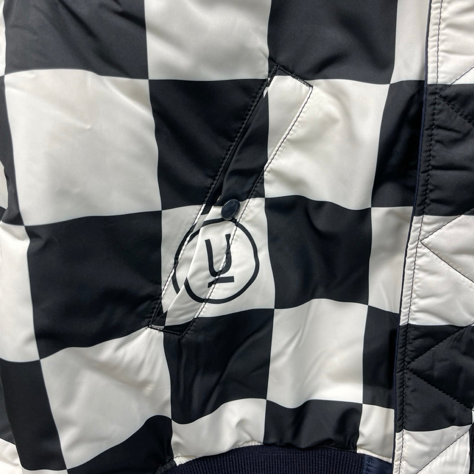 UNDERCOVER × Fragment Design 2023AW Checker Reversible Ma-1 Jacket UC2C9209-2 Size 5