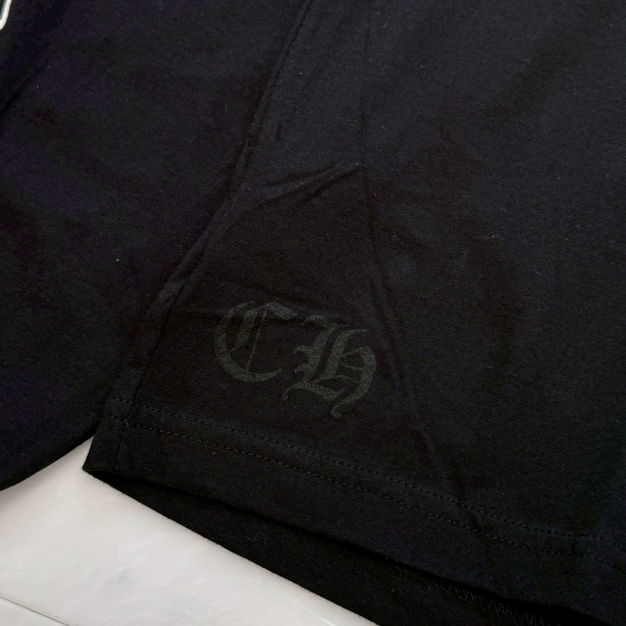 CHROME HEARTS Floral Cross Horseshoe Long Sleeve Tee Size M クロムハーツ フローラルクロス ホースシュー ロングスリーブ Tシャツ サイズM