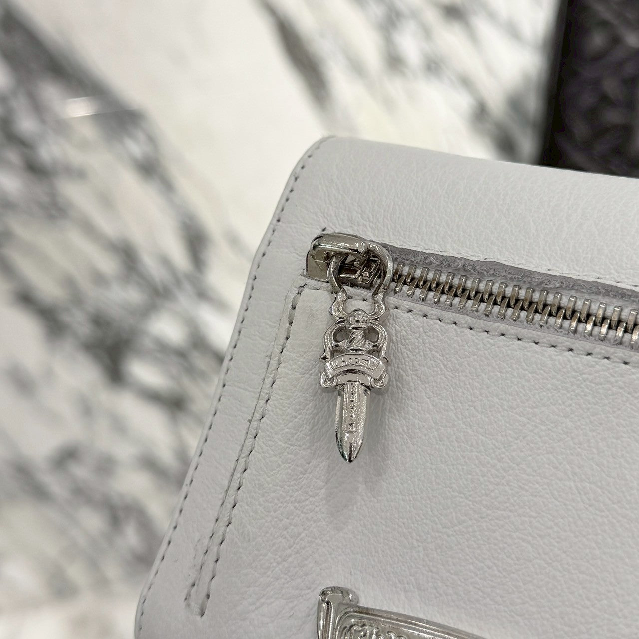 CHROME HEARTS Wave Mini Cross Ball Wallet クロムハーツ ウェイブミニ クロスボール ウォレット