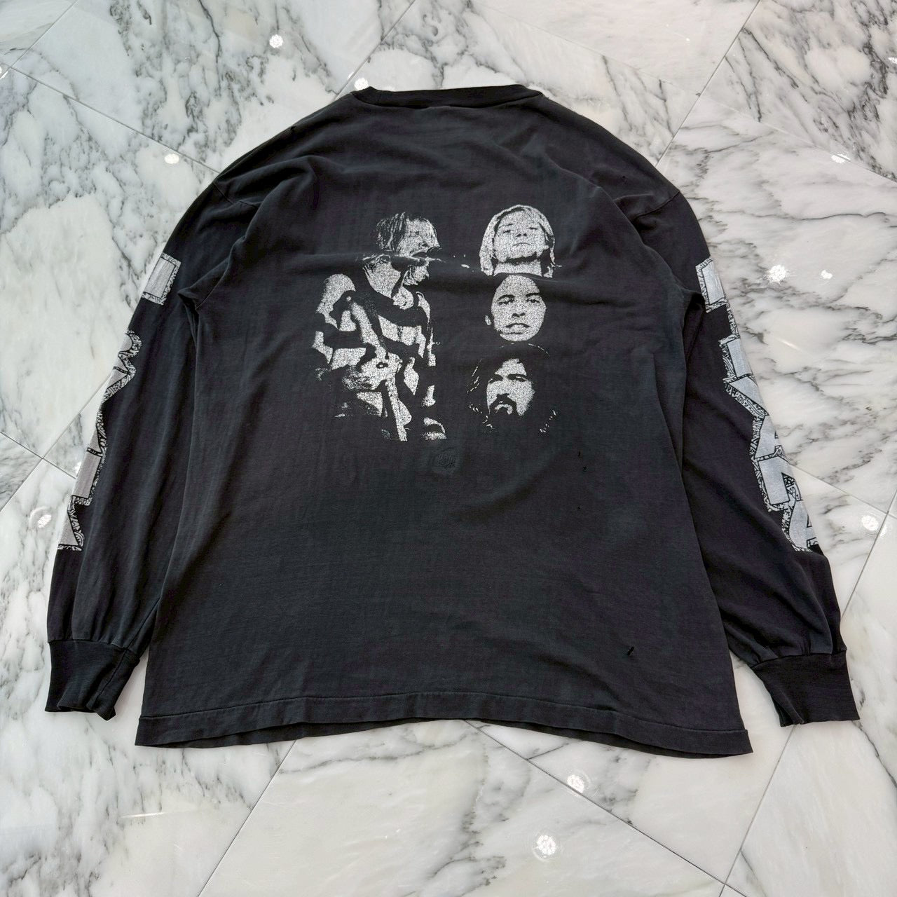 Vintage 90's Nirvana "1987-1994" Memorial Bootleg Long Sleeve Tee 90's ニルヴァーナ "1987-1994" メモリアル ブートレッグ ロングスリーブ Tシャツ