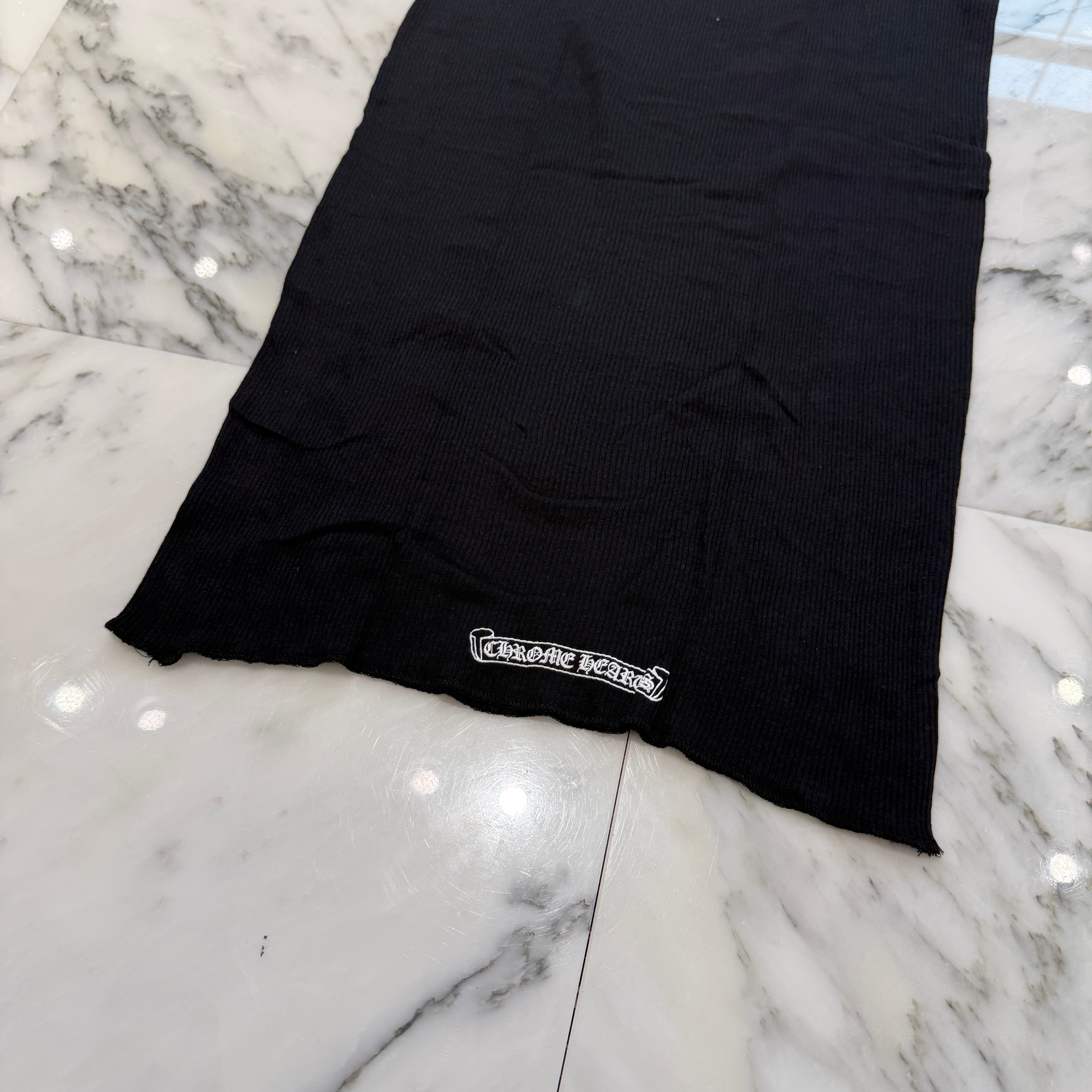 CHROME HEARTS Hairy Cross Rib Tank Top Size S クロムハーツ ヘイリークロス リブ タンクトップ サイズS