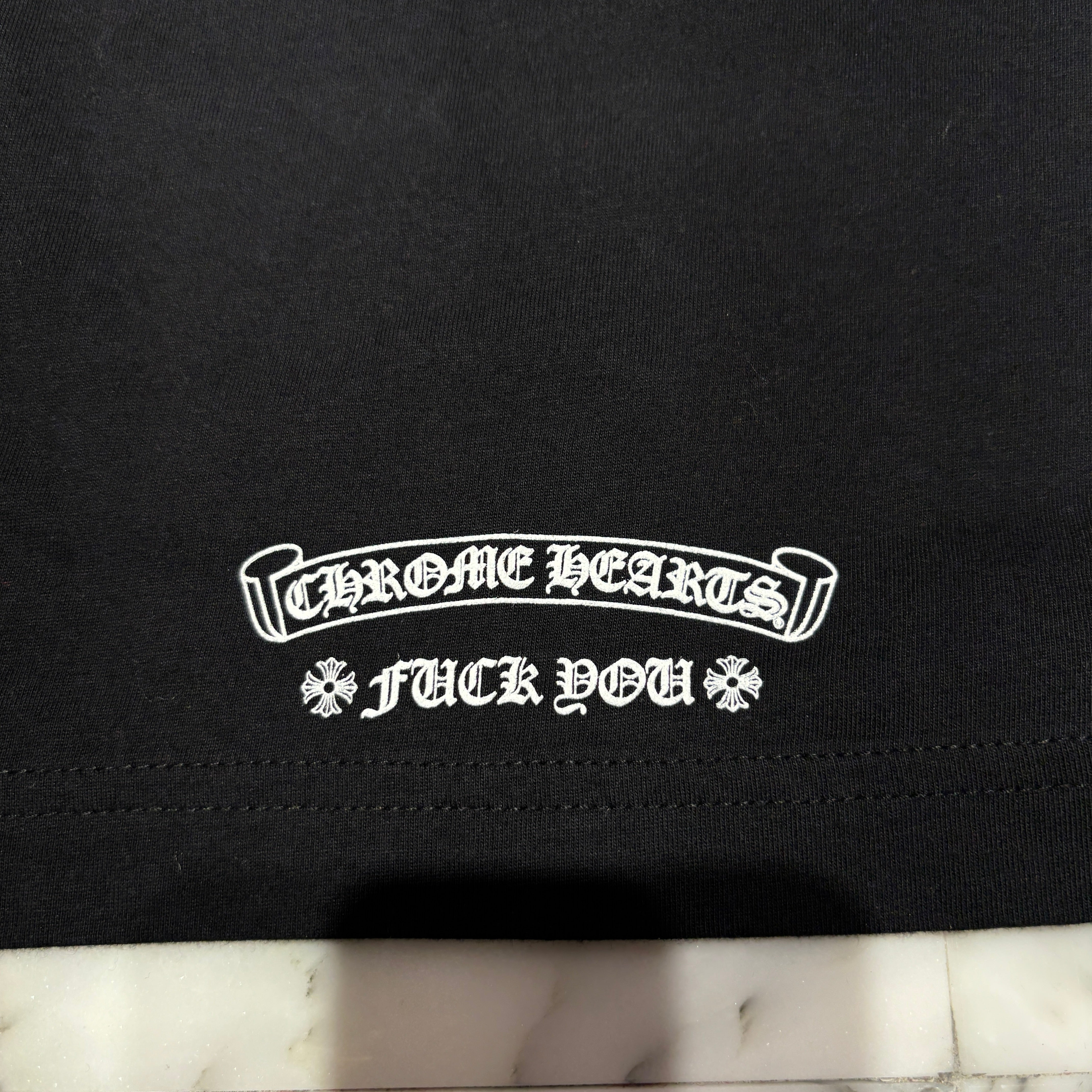 CHROME HEARTS Back Scroll Fuck You Long Sleeve Tee Size S クロムハーツ バックスクロール ファックユー ロングスリーブ Tシャツ サイズS
