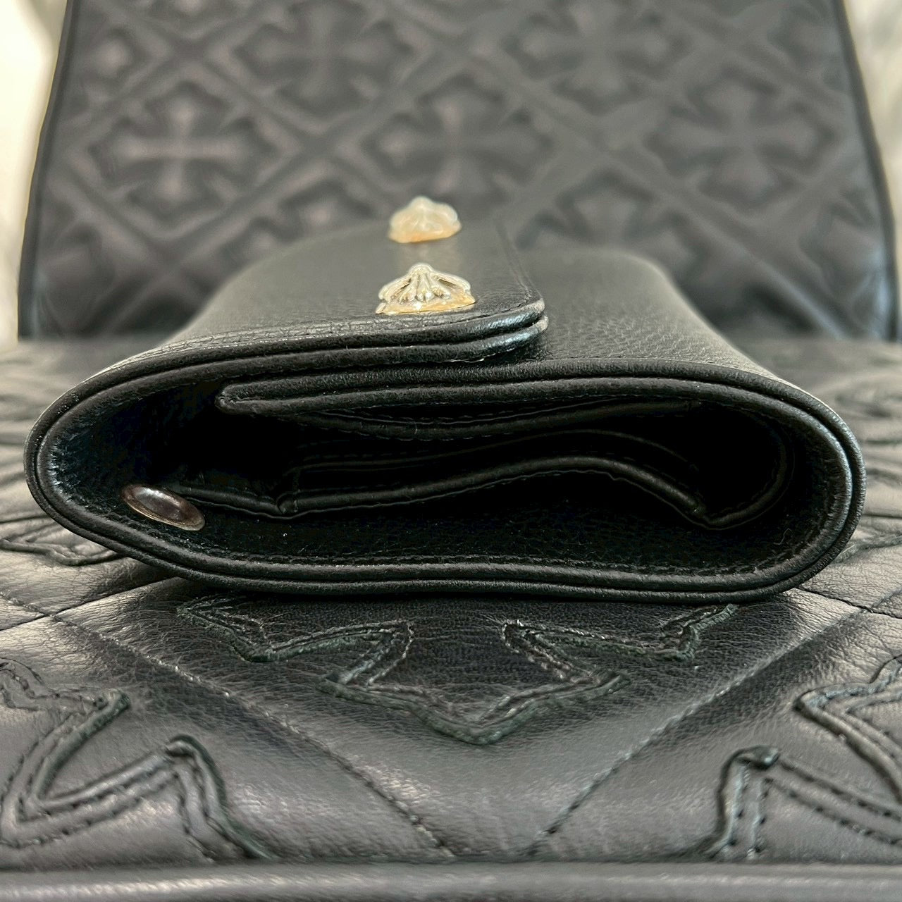 CHROME HEARTS Wave Mini Cross Ball Wallet クロムハーツ ウェーブ ミニ クロスボール ウォレット