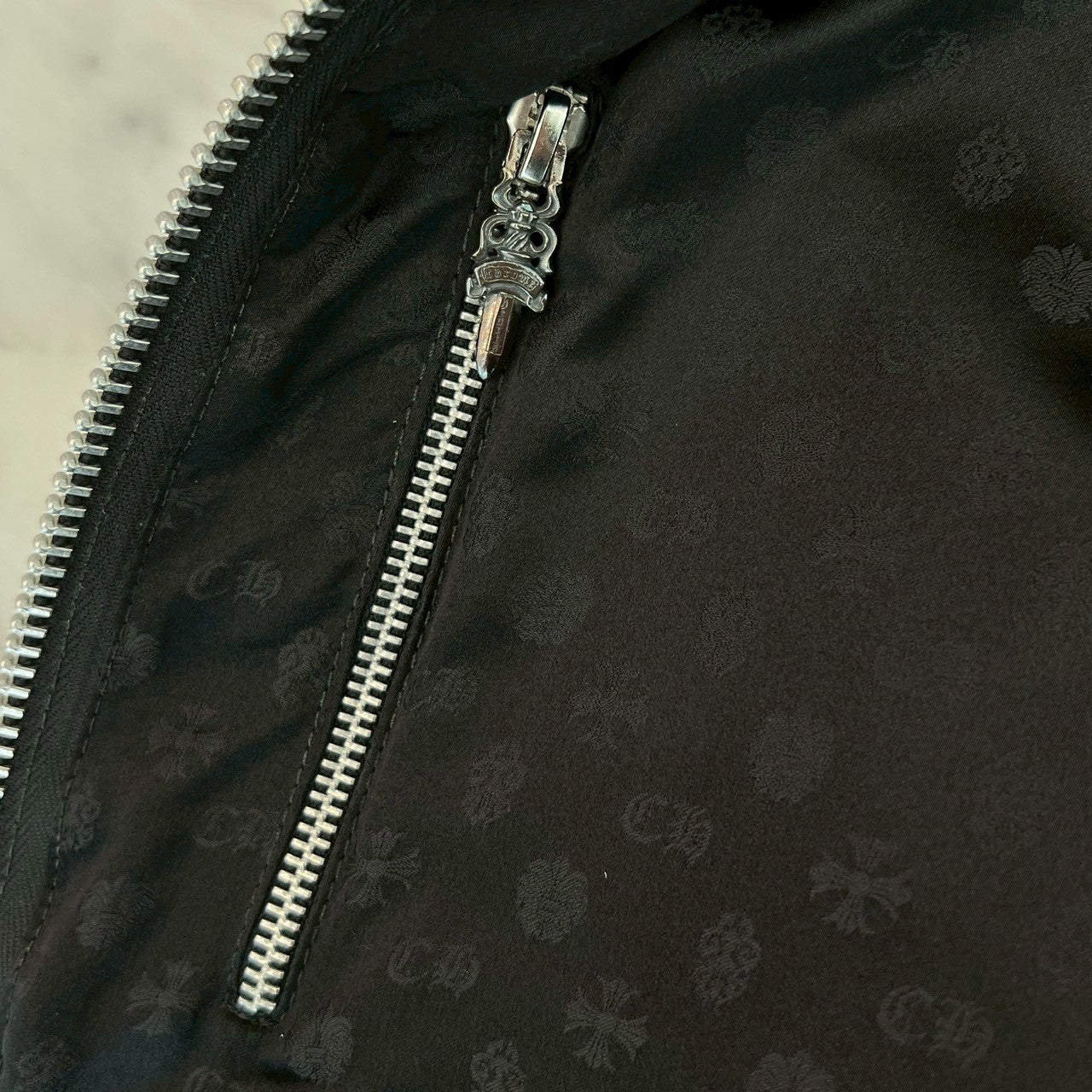 CHROME HEARTS Camouflage Leather Cross Patch DUCK VEST Size L クロムハーツ カモフラージュ レザークロスパッチ ダックベスト サイズL