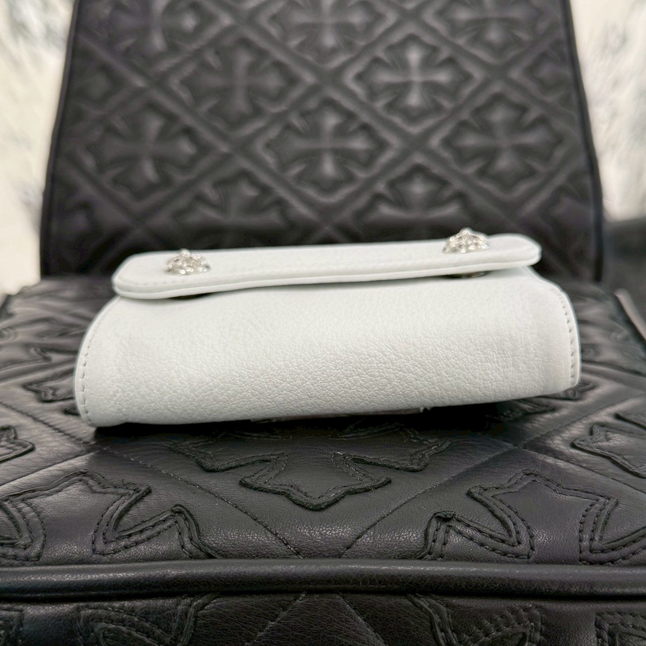 CHROME HEARTS Wave Mini Cross Ball Wallet クロムハーツ ウェイブミニ クロスボール ウォレット