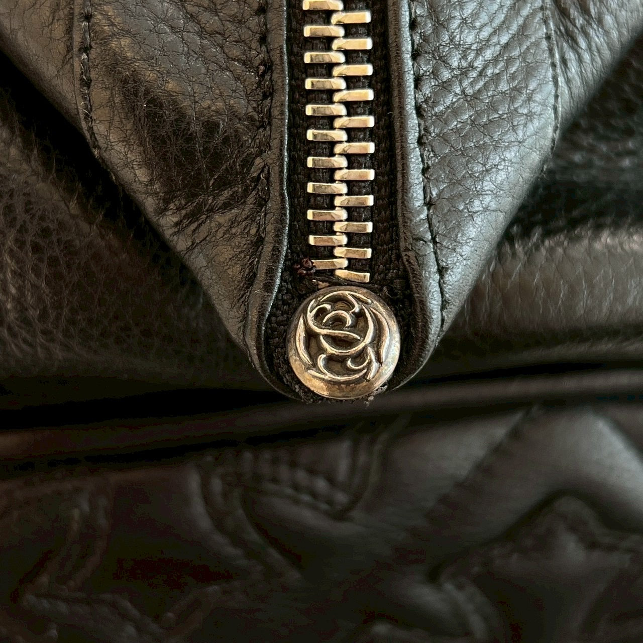 CHROME HEARTS Large Cross MONICA Leather Hand Bag クロムハーツ ラージクロス モニカ レザーハンドバッグ